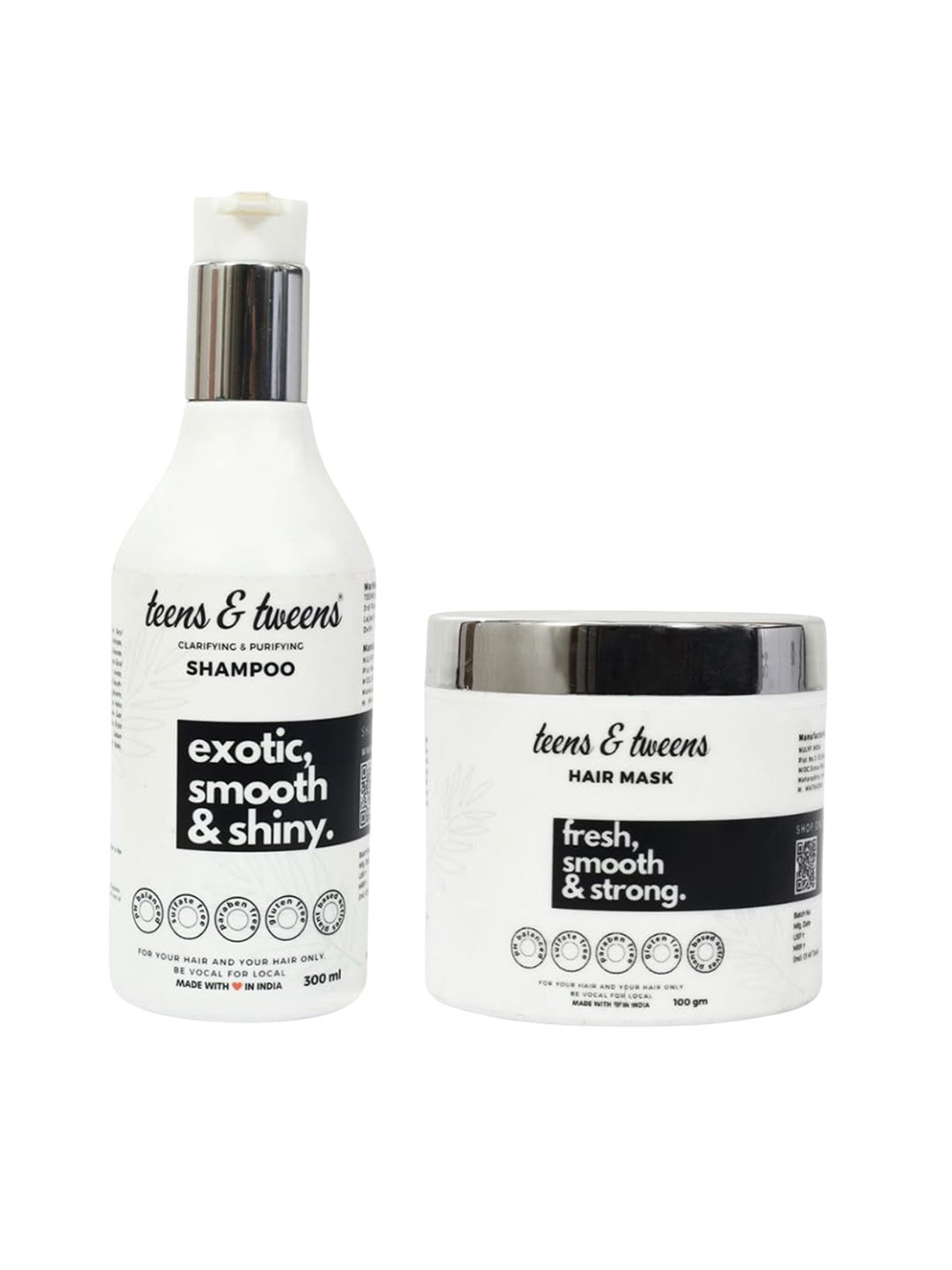 Teens &Tweens Set Of 2 Clarifying & Purifying Shampoo - 300 ml & Hair Mask - 100 g-image-17