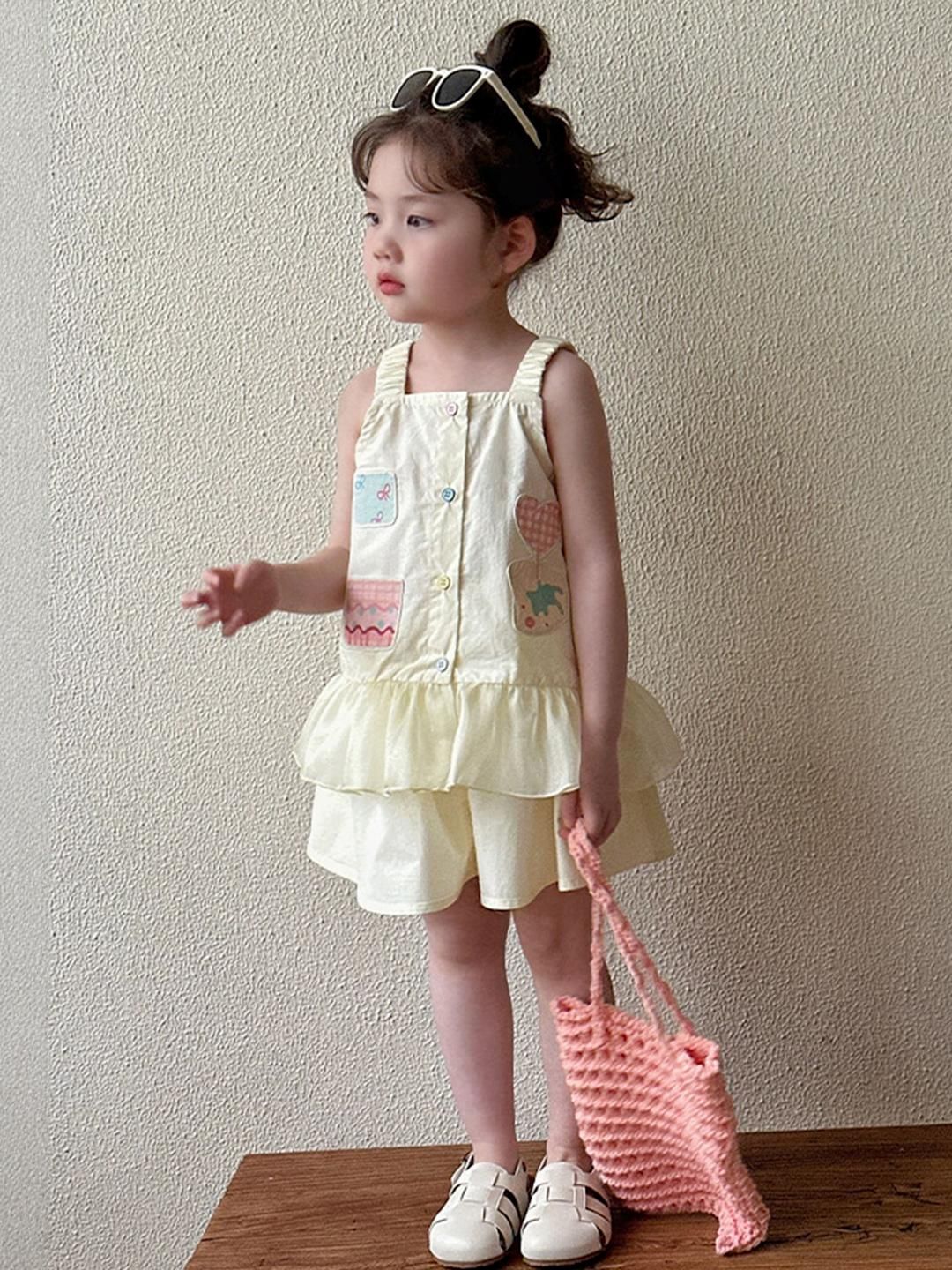 LULU & SKY Girls Printed Top with Shorts-picture-50