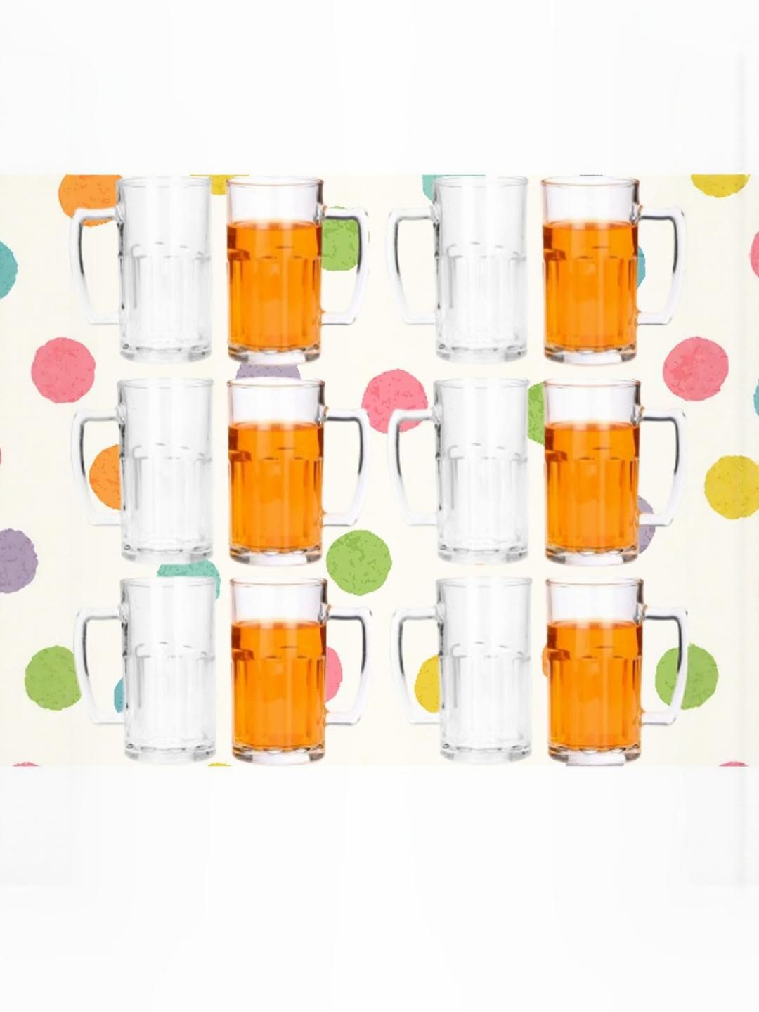 SOMIL Set of 12 Transparent Glass Mugs-picture-34