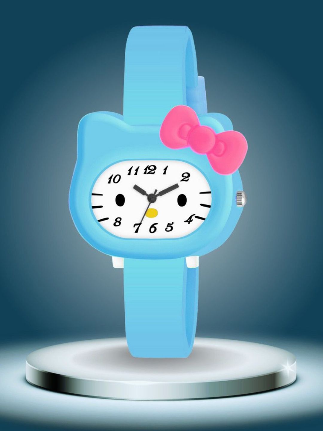 ON TIME OCTUS Girls Printed Dial Analogue Watch KD-002 SKY BLUE-picture-33
