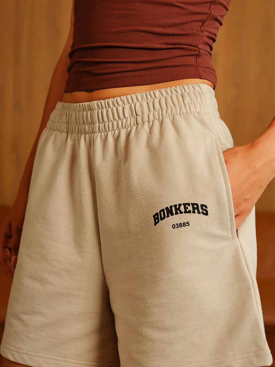 Bonkers Corner Women Mid Rise Relexed Fit Lounge Shorts-picture-36