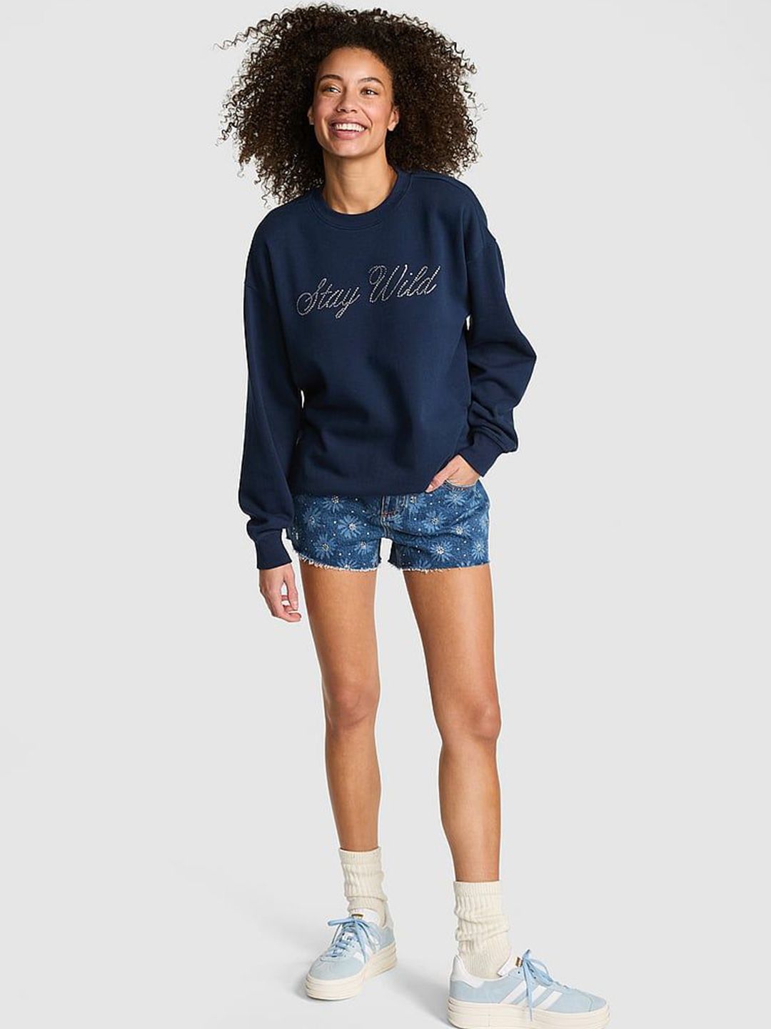 Victoria's Secret Women Printed Pullover Sweatshirt-picture-18