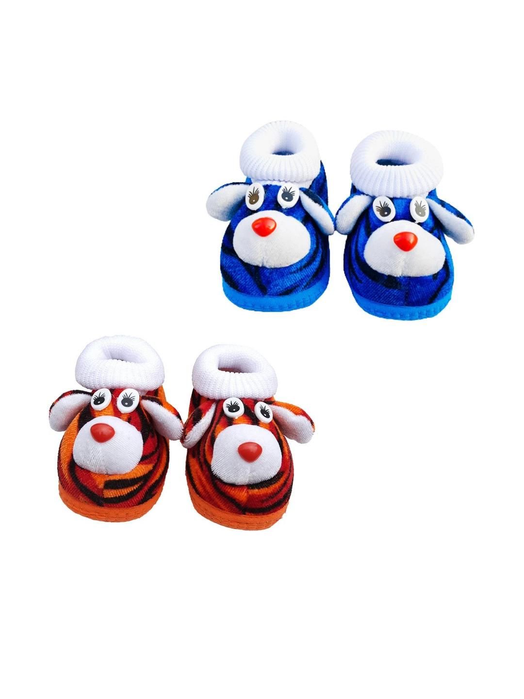 LMN CHILD CARE Unisex set of 2 Kids Cotton Booties-picture-25