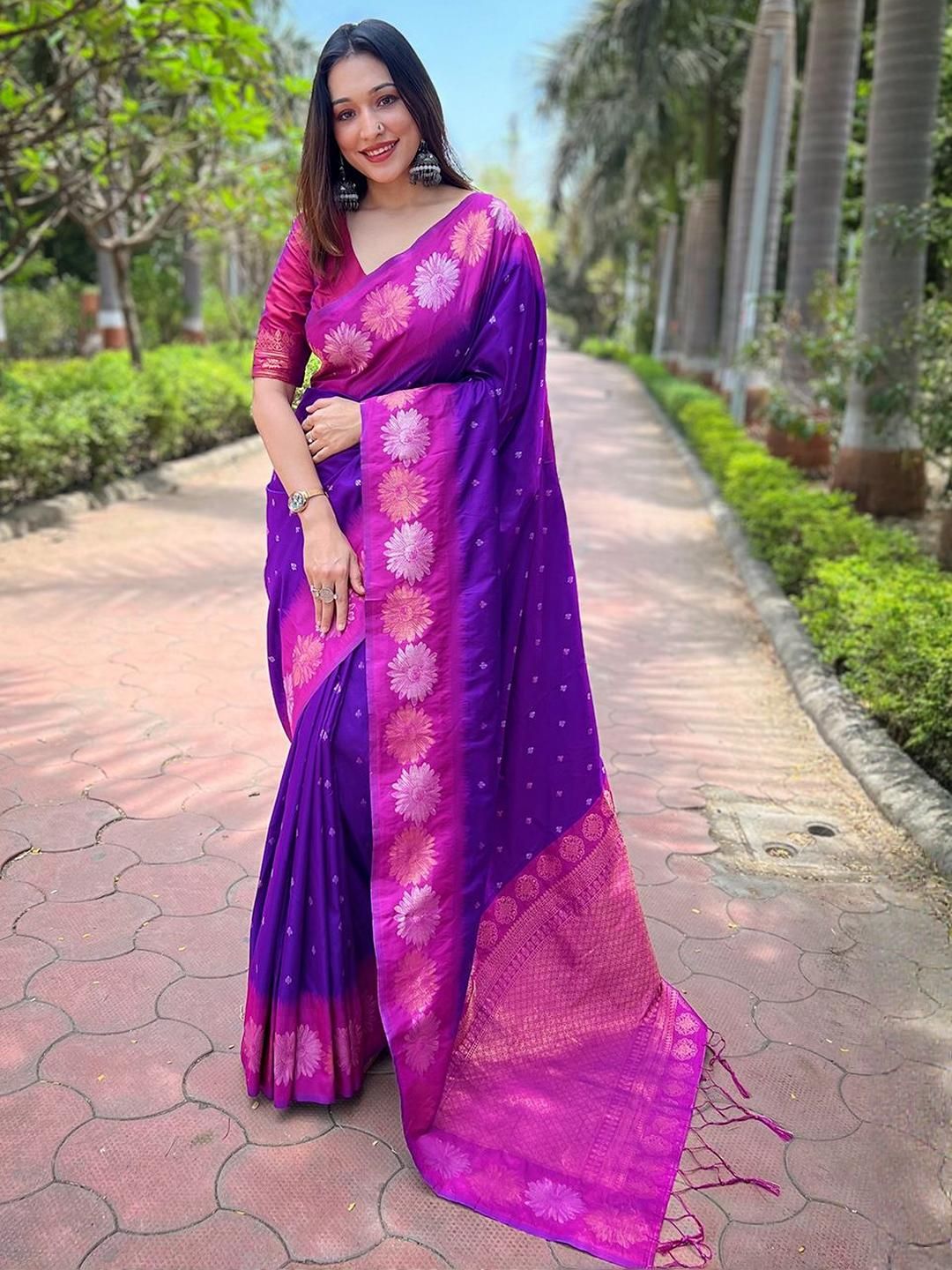 ELITE WEAVES Woven Design Zari Banarasi Saree-picture-38
