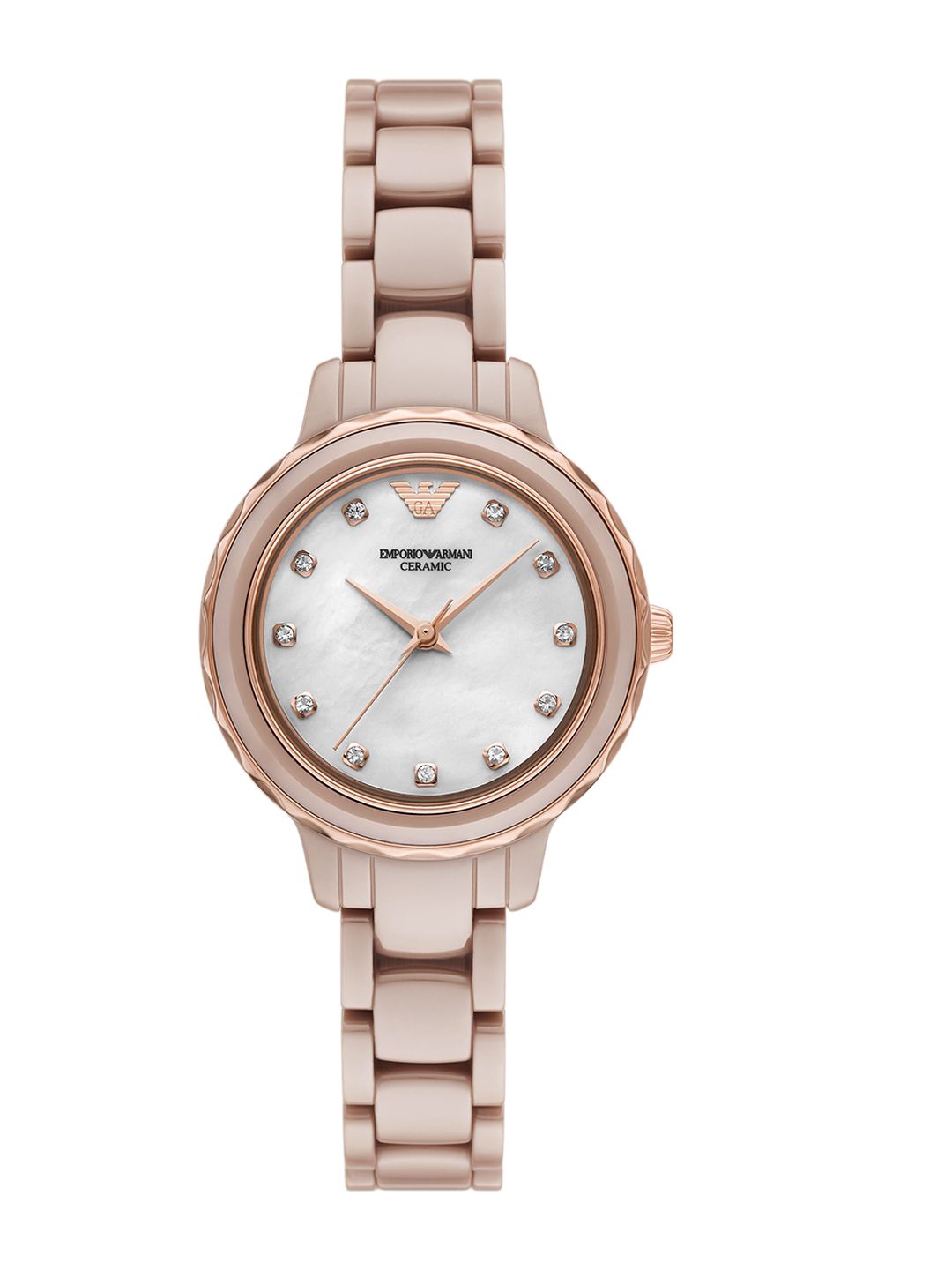 Emporio Armani Women Embellished Dial & Bracelet Style Straps Analogue Watch AR70018-picture-18