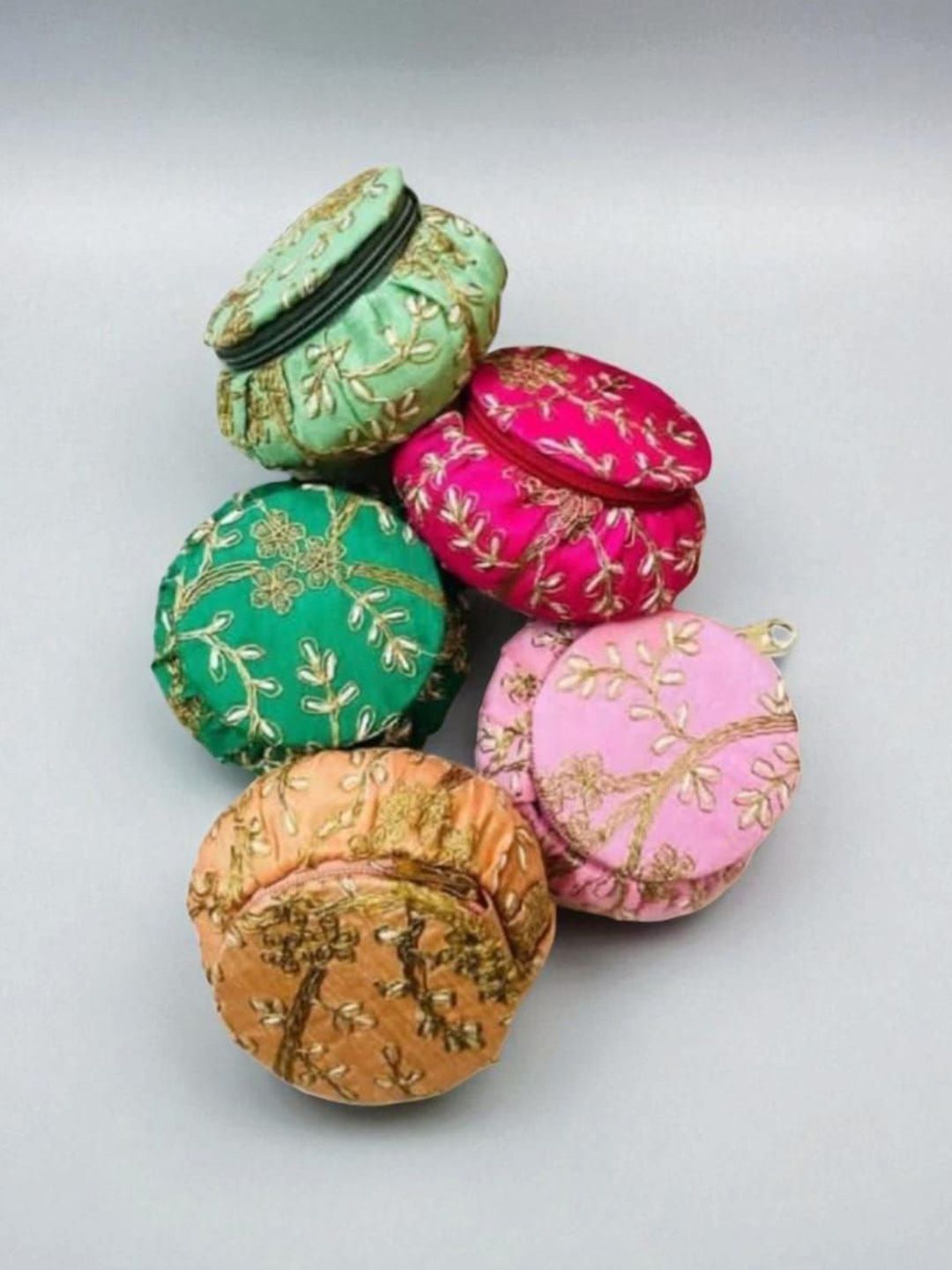 KUJRA Set Of 5 Embellished Jewellery Organiser-image-21