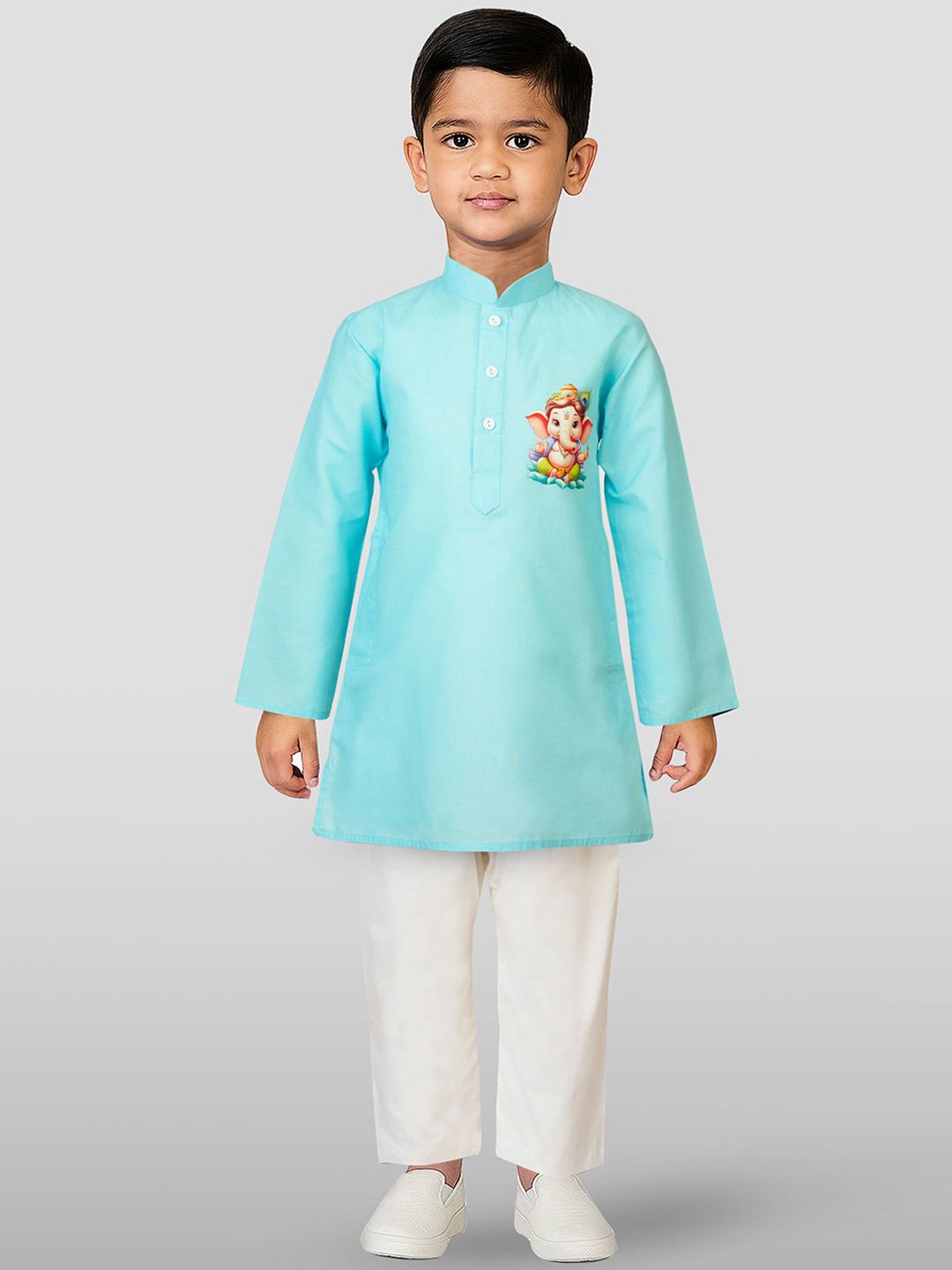 JBN Creation Boys Ethnic Motifs Printed Kurta with Pyjamas-picture-46