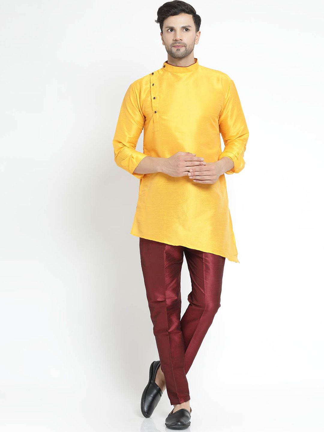 TS LIFESTYLE Men Regular Dupion Silk Kurta with Pyjamas-picture-32
