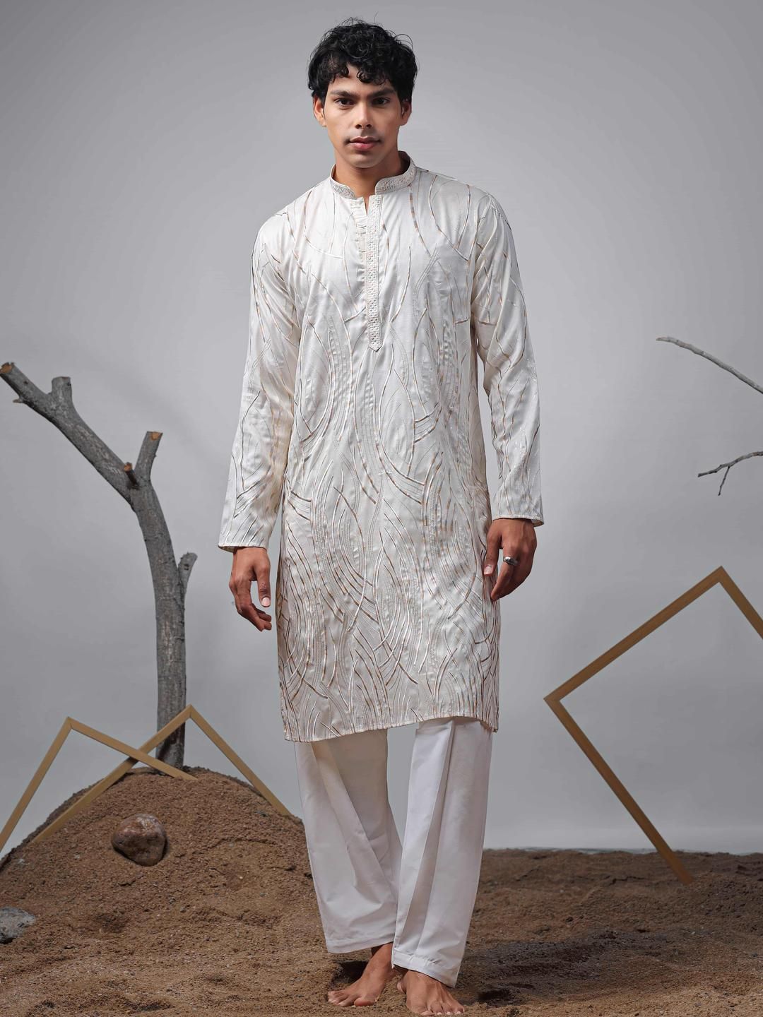 Rawayi Men Solid Festive Straight Kurta-picture-54