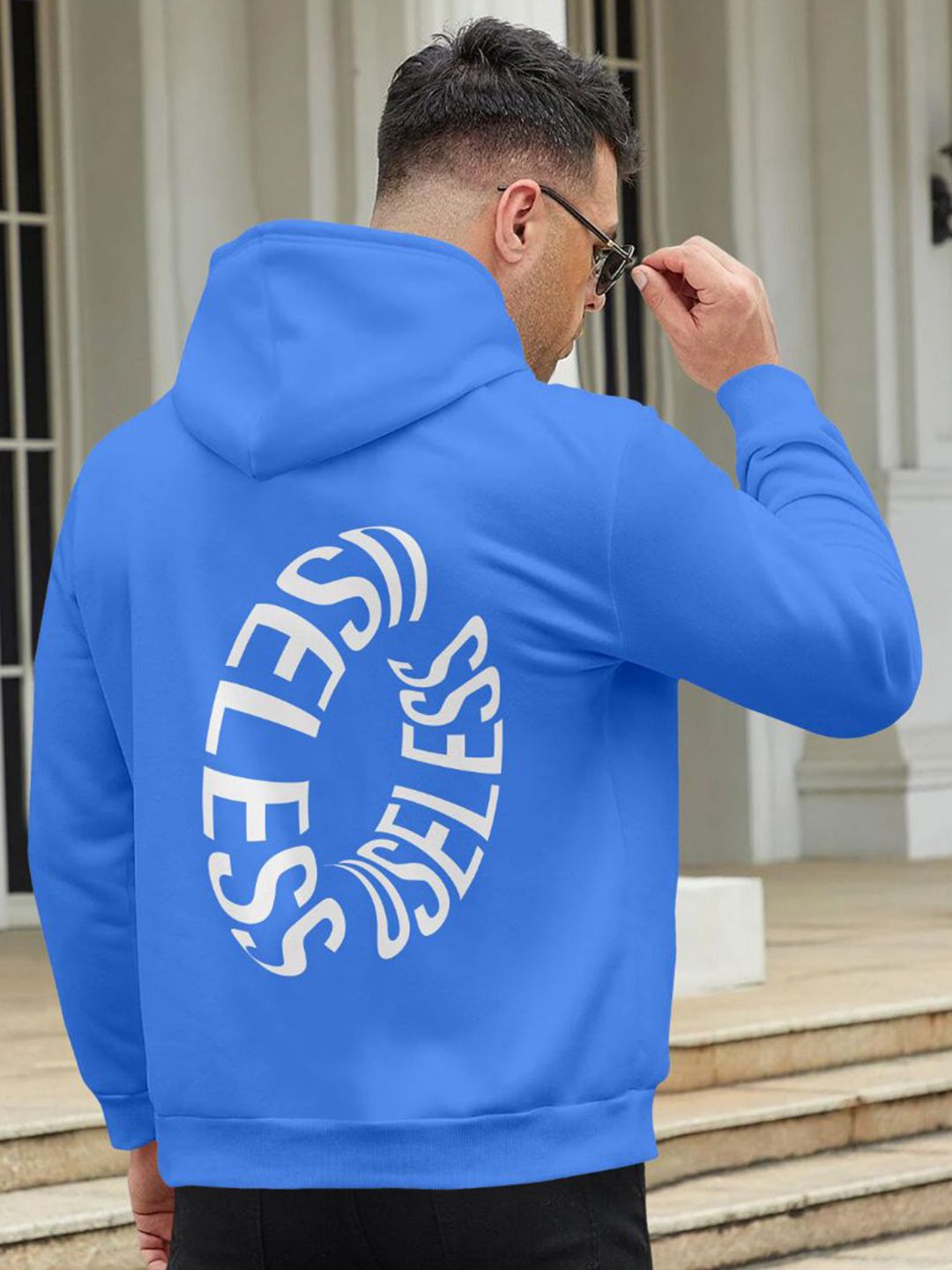 Triptee Men Typography Printed Hooded Cotton Sweatshirt-image-41