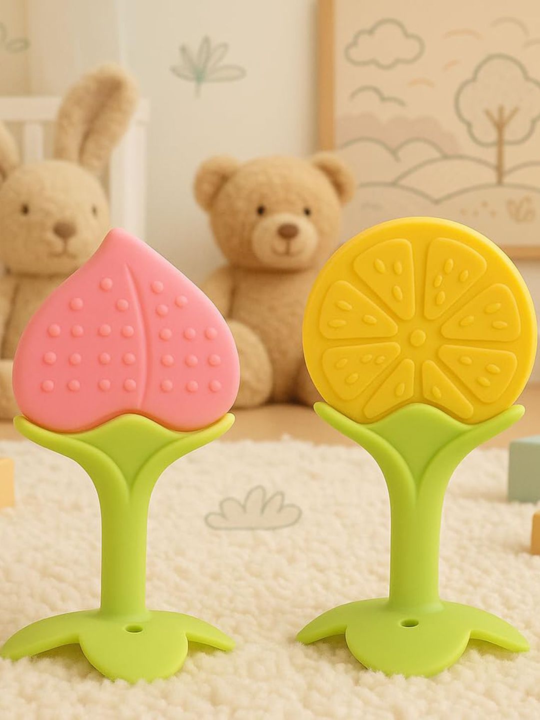 Kritiu Set Of 3 BPA Free Fruit Shaped Teether-picture-43