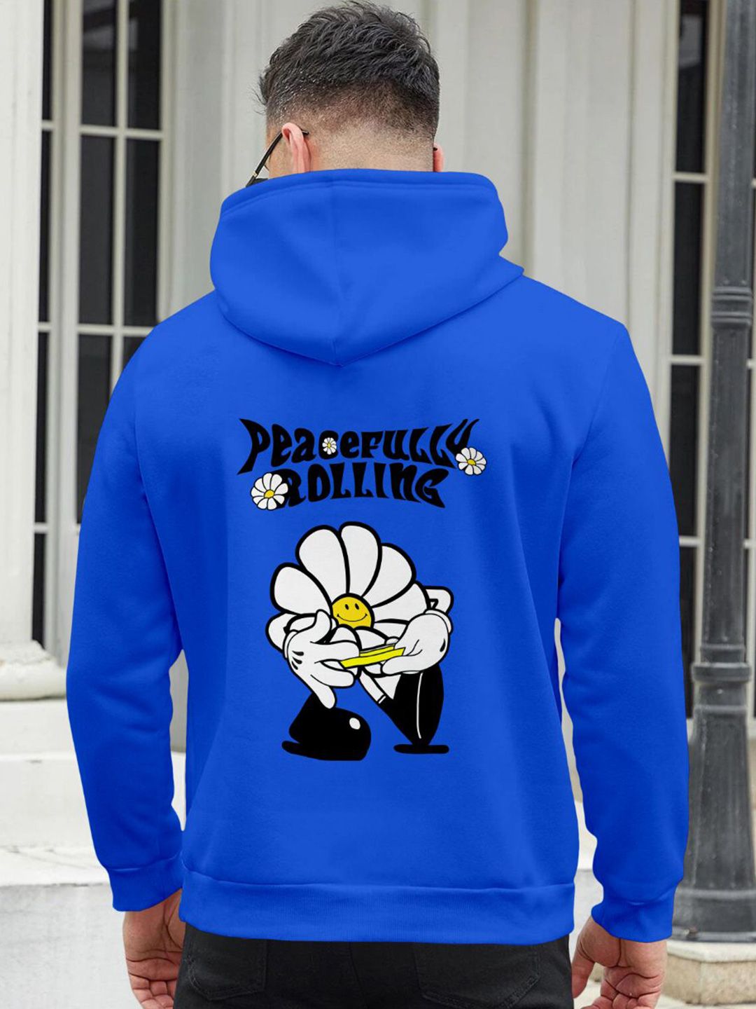 Triptee Men Pure Cotton Printed Hooded Sweatshirt-picture-12