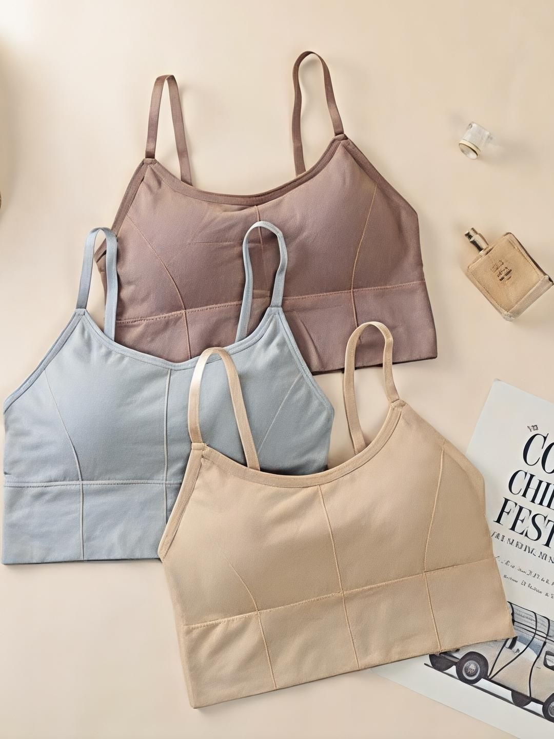 UNDER 1000 Women Pack of 3 Full Coverage Bra