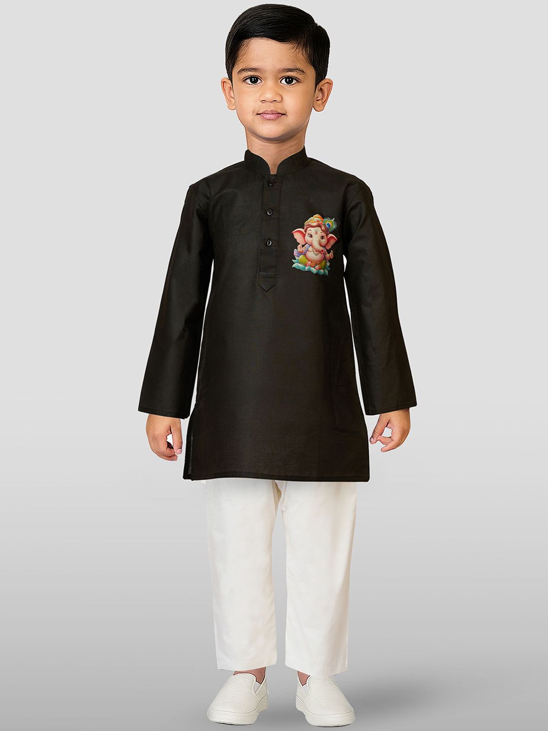 JBN Creation Boys Ethnic Motifs Printed Regular Kurta With Pyjamas-picture-40