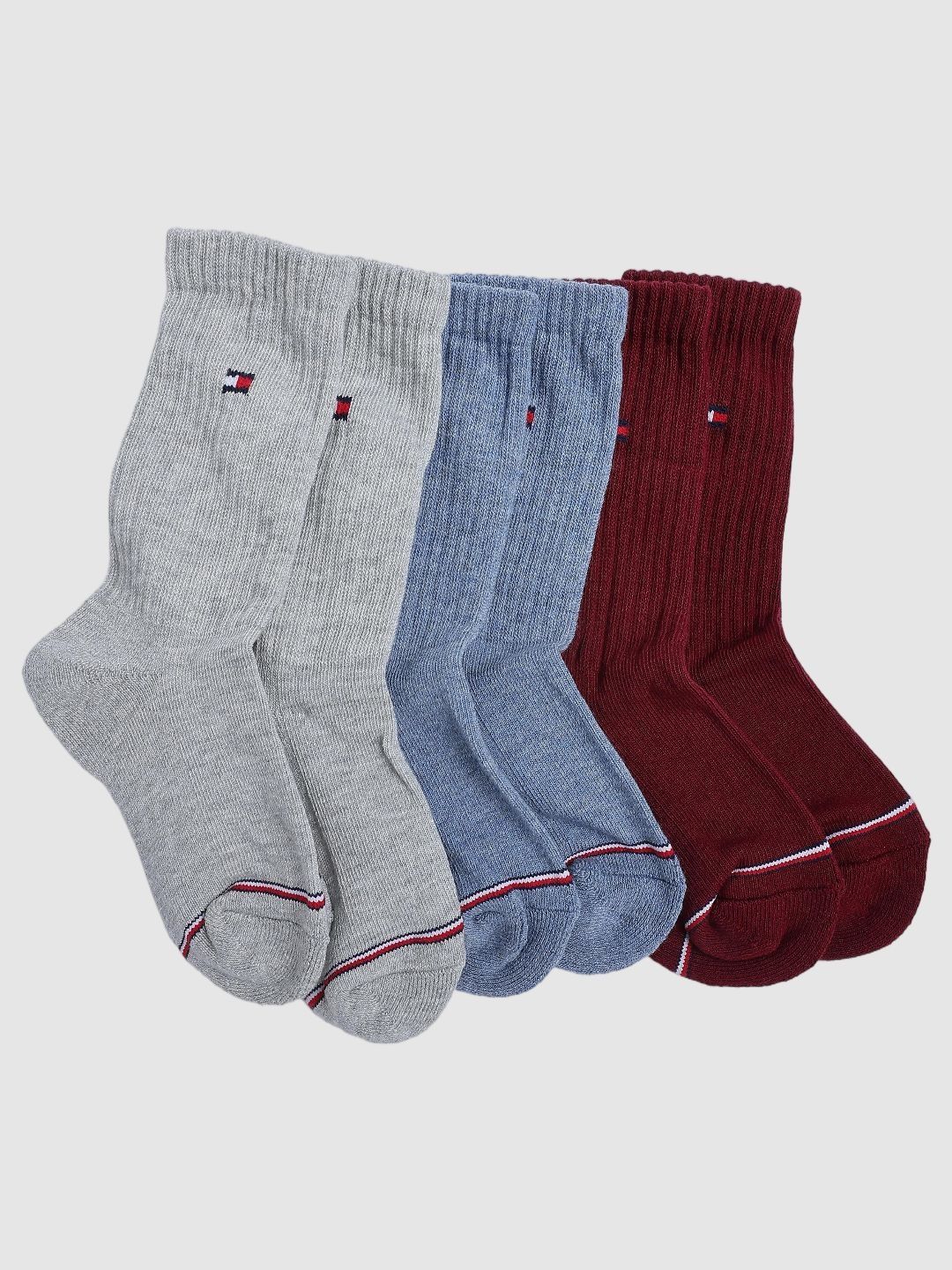 Tommy Hilfiger Boys 3-Pcs Calf-Length Socks