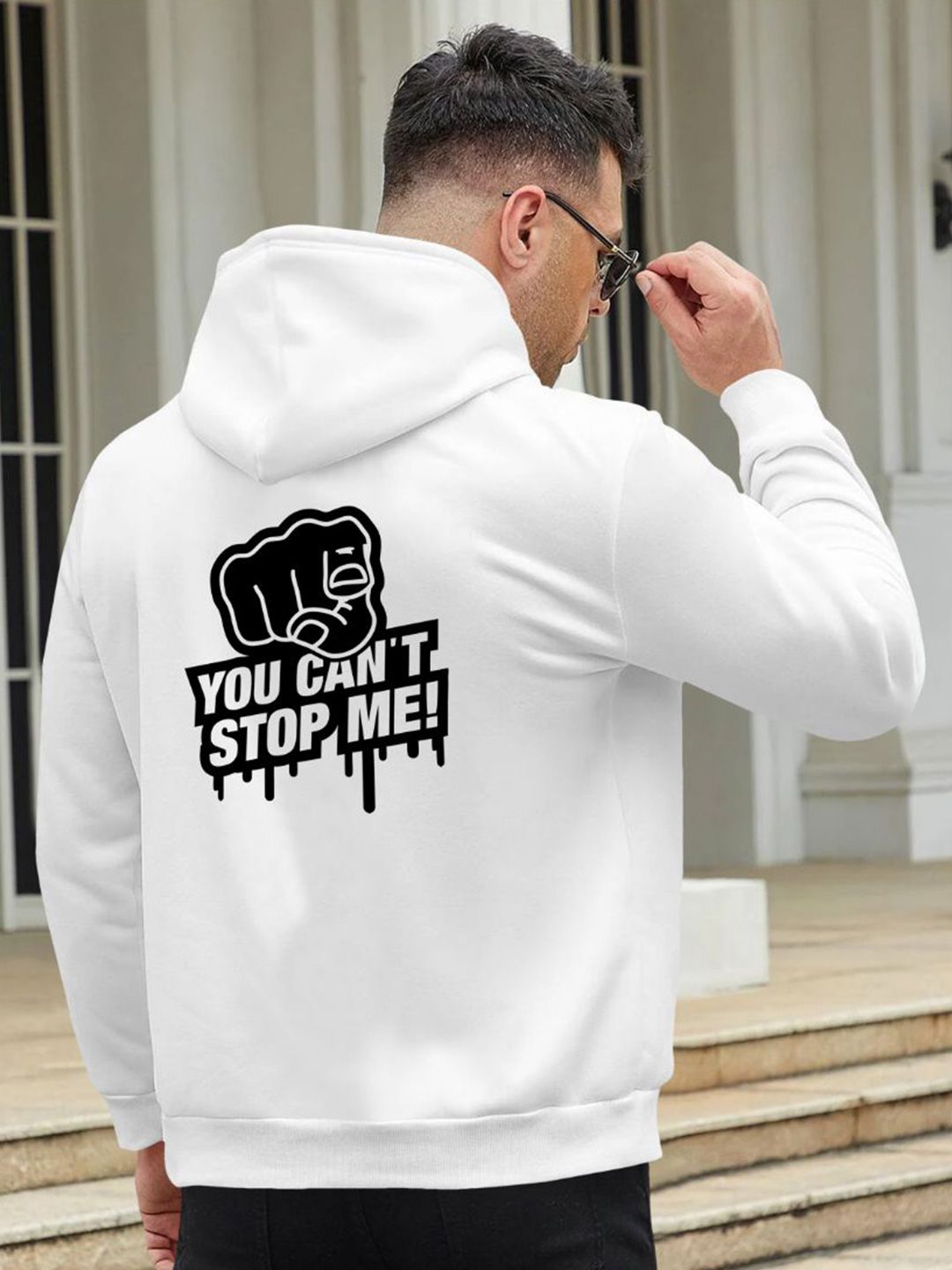 Triptee Men Pure Cotton Printed Hooded Sweatshirt-picture-13