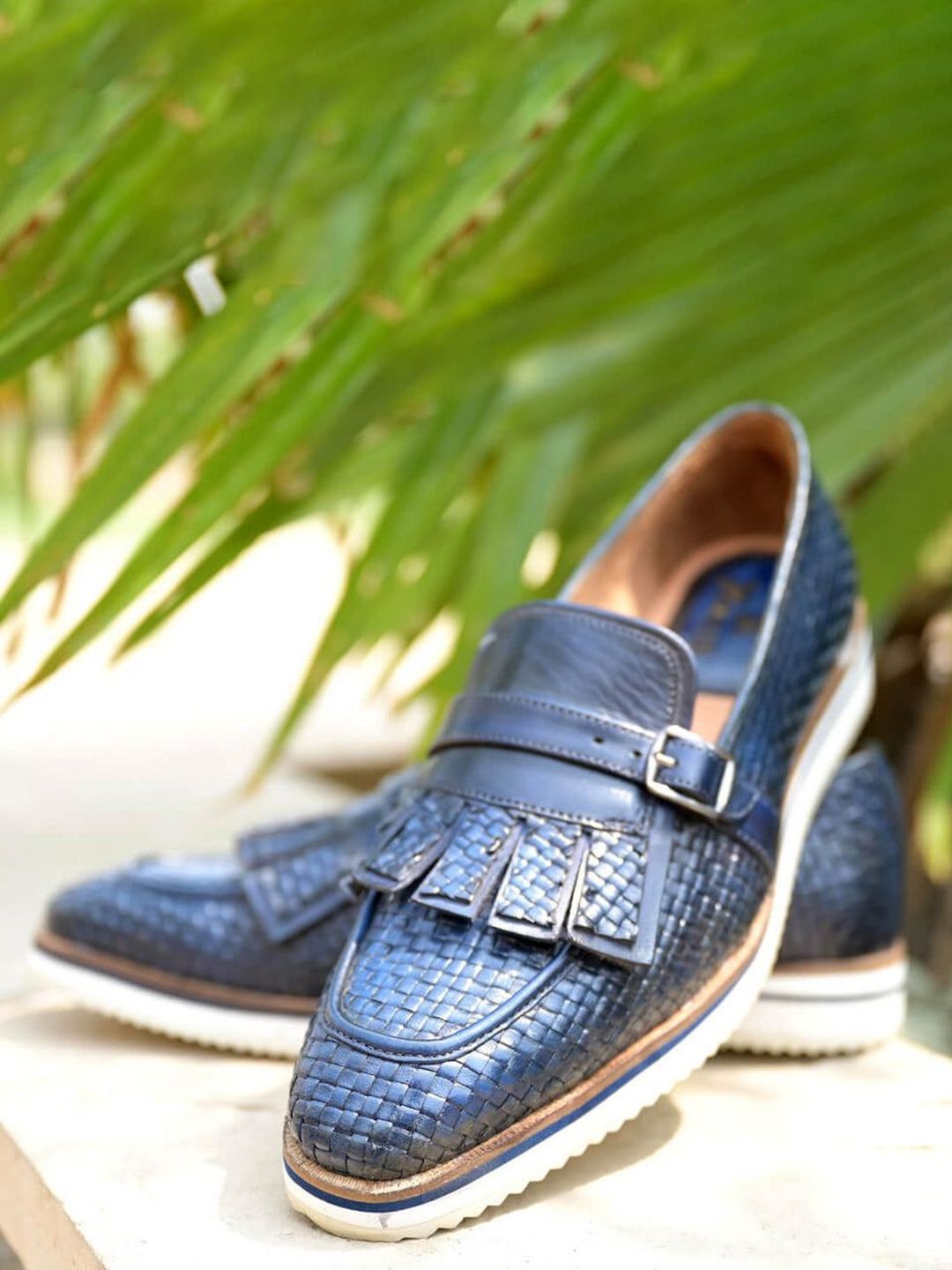 MILLE DOLLARI Men Leather Formal Monk Shoes-picture-48