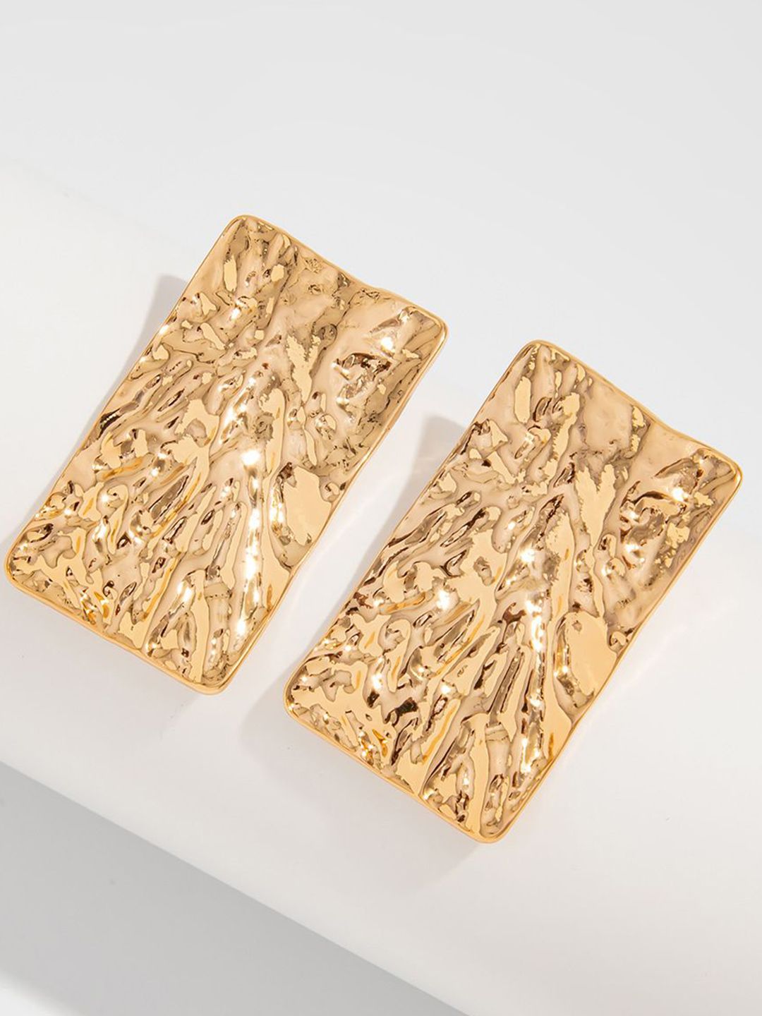 StyleCast x Revolte Gold-Plated Square Shaped Studs-picture-13