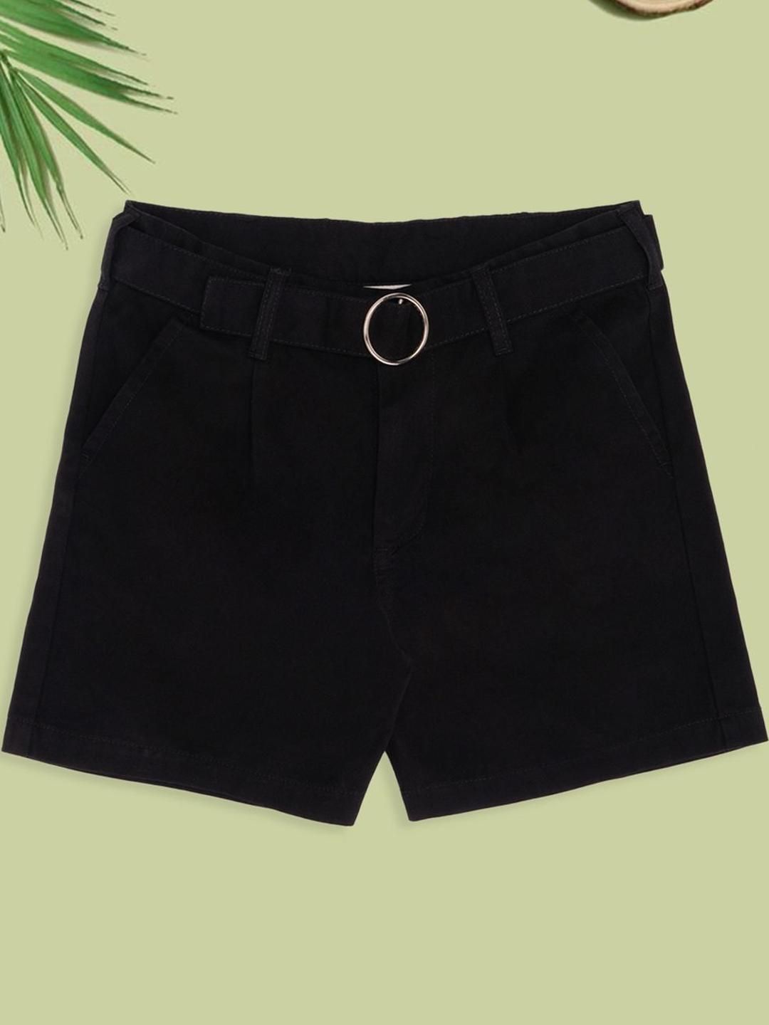 Pantaloons Junior Girls Loose Fit Mid-Rise Regular Shorts-picture-50