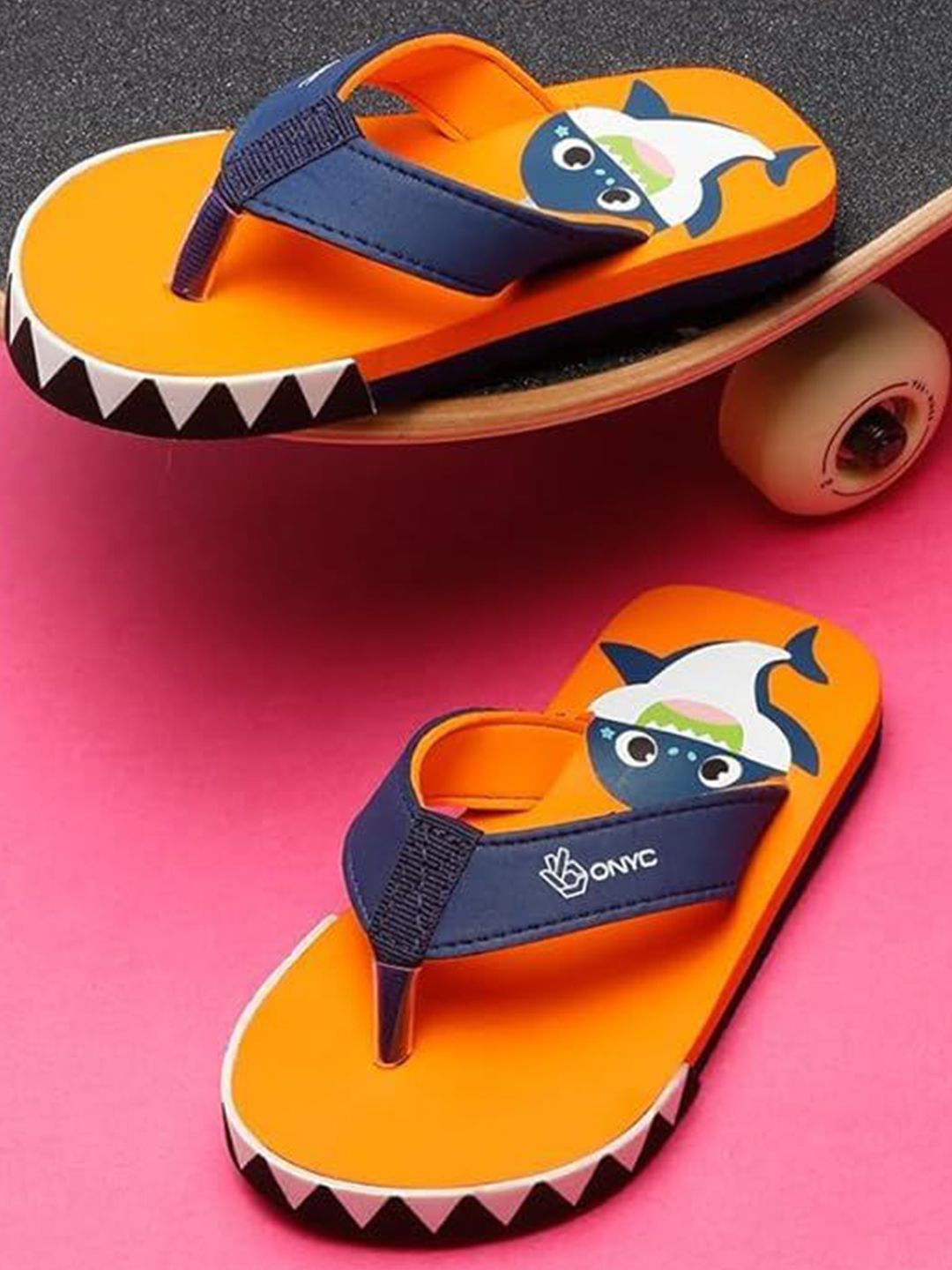ONYC Unisex Kids Printed Thong Flip-Flops-picture-31