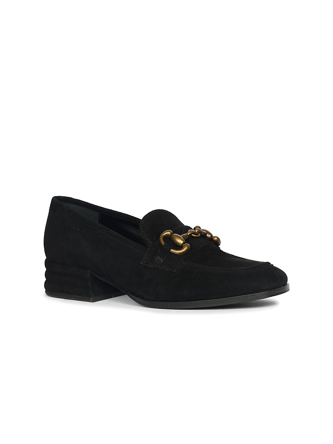 Saint G Women Leather Block Heel Pumps with Western - Embellished-picture-41