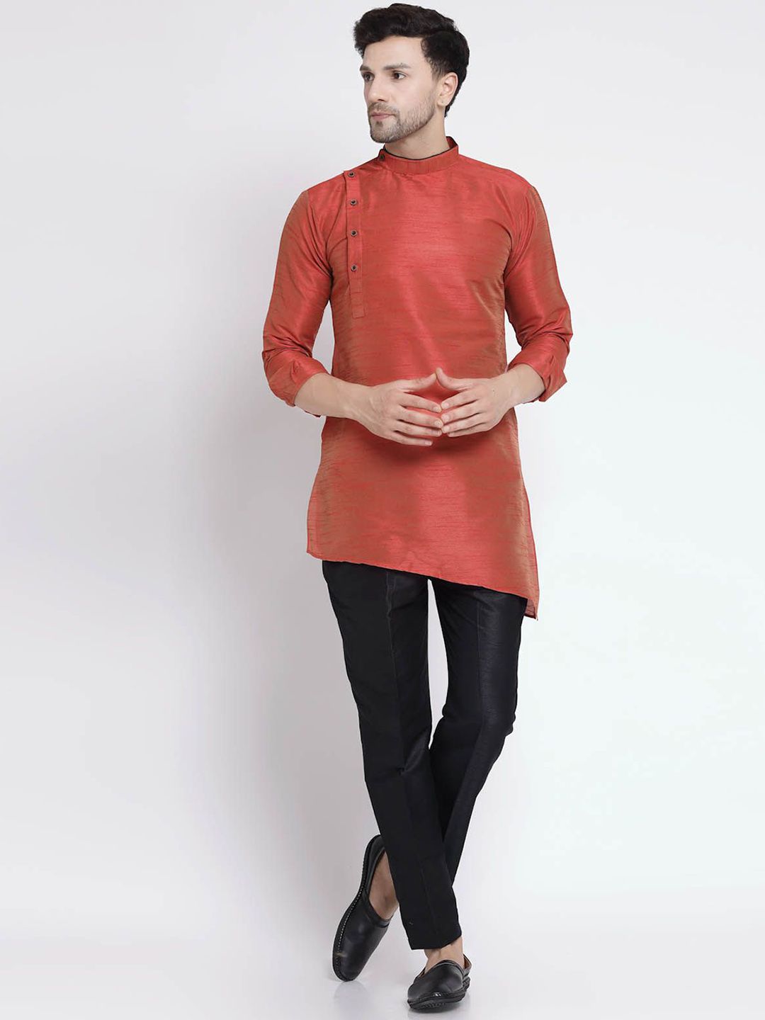 TS LIFESTYLE Men Regular Dupion Silk Kurta with Pyjamas-picture-20