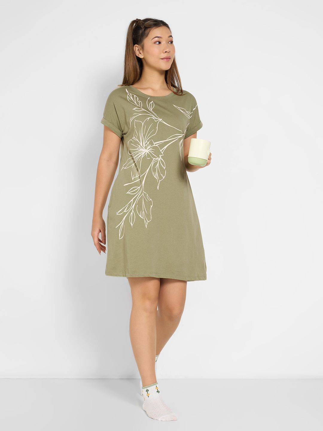 Dreamz by Pantaloons Printed Nightdress-picture-30