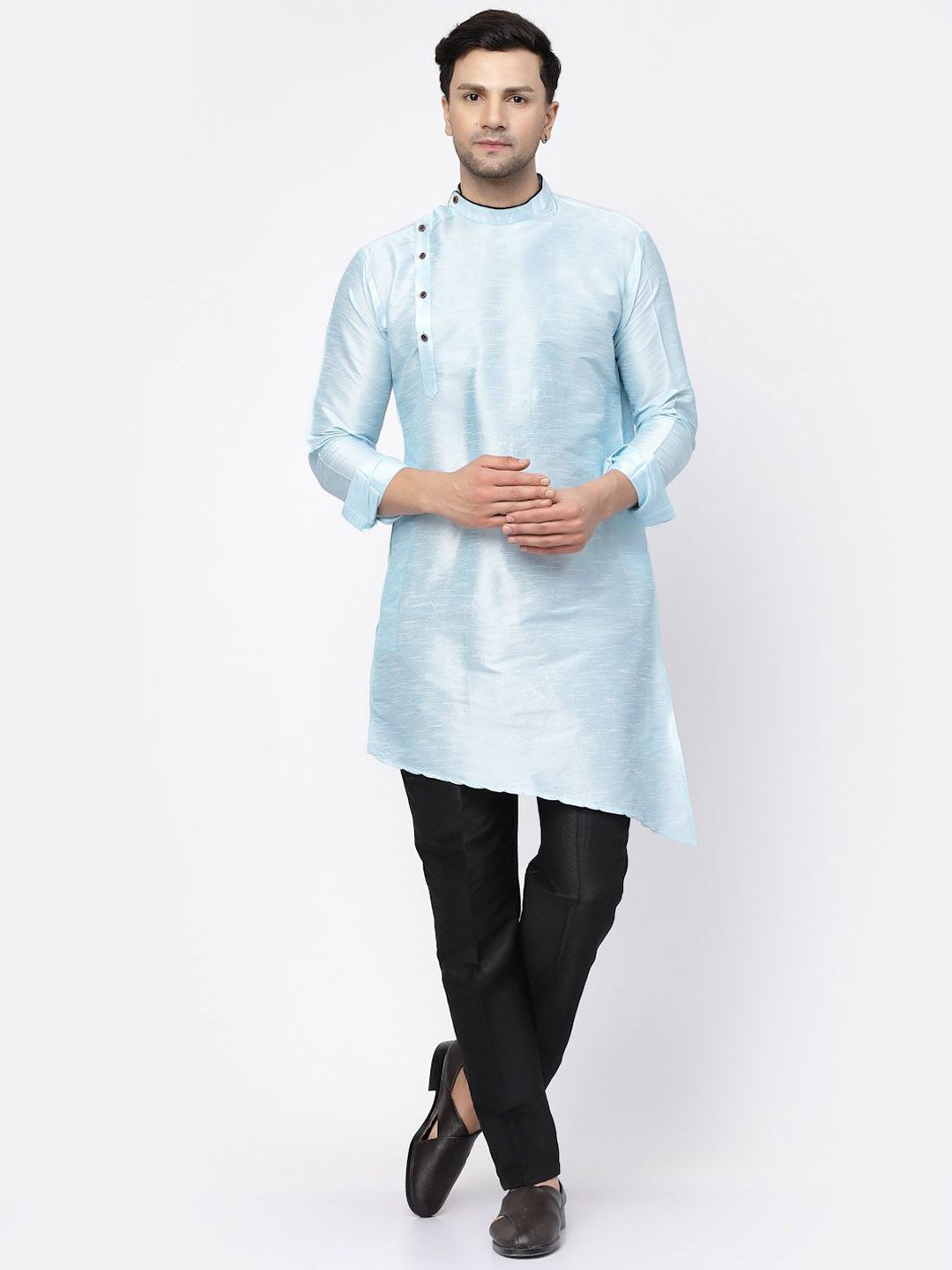 TS LIFESTYLE Men Regular Dupion Silk Kurta with Pyjamas-picture-29
