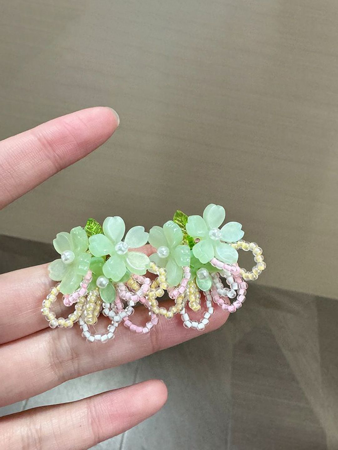 StyleCast x Revolte Pearls Floral Drop Earrings-picture-20