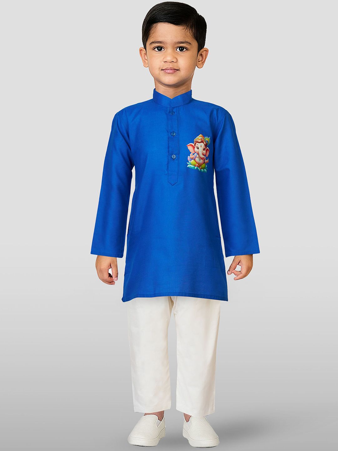 JBN Creation Boys Ethnic Motifs Printed Regular Kurta with Pyjamas-picture-36