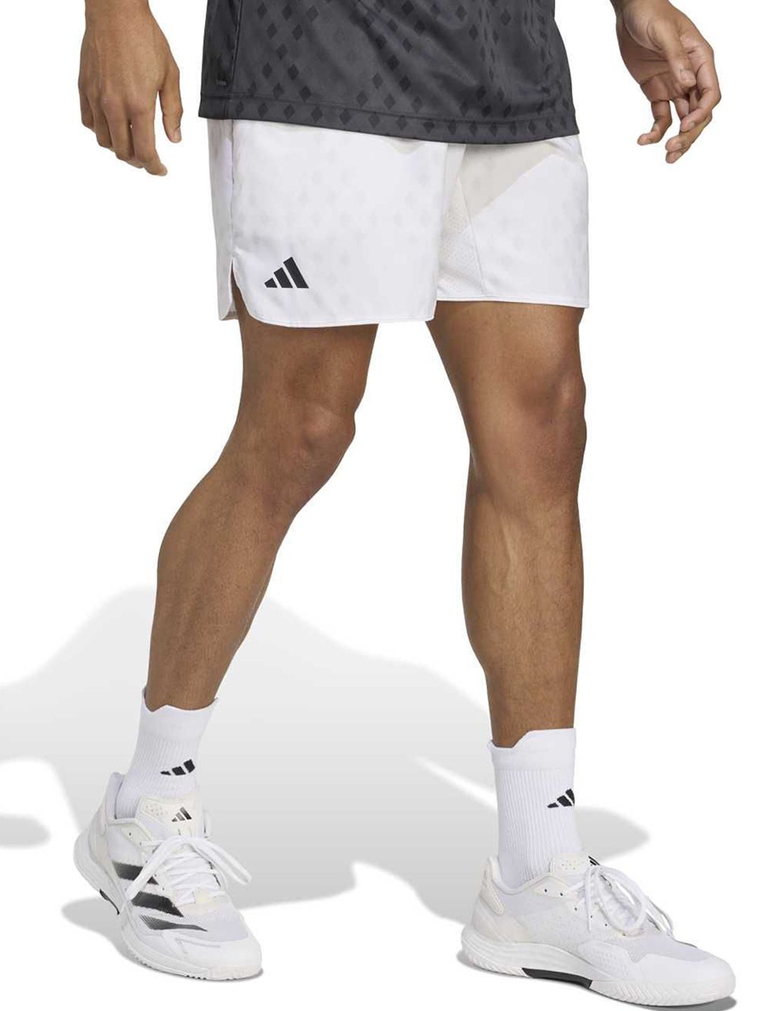 ADIDAS Club Graphshort Men Printed Relaxed Fit Mid-Rise Tennis Shorts-picture-15