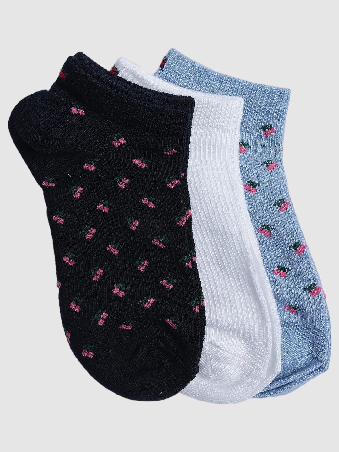 Tommy Hilfiger Boys Pack of 3 Cotton Ankle Length Socks-picture-11