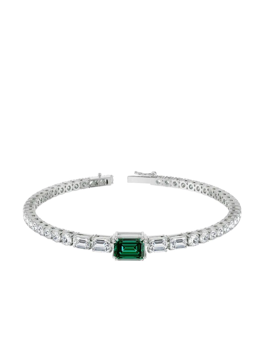 Emori Women Nina Emerald Lab Diamond Bracelet in 14KT Gold-picture-20