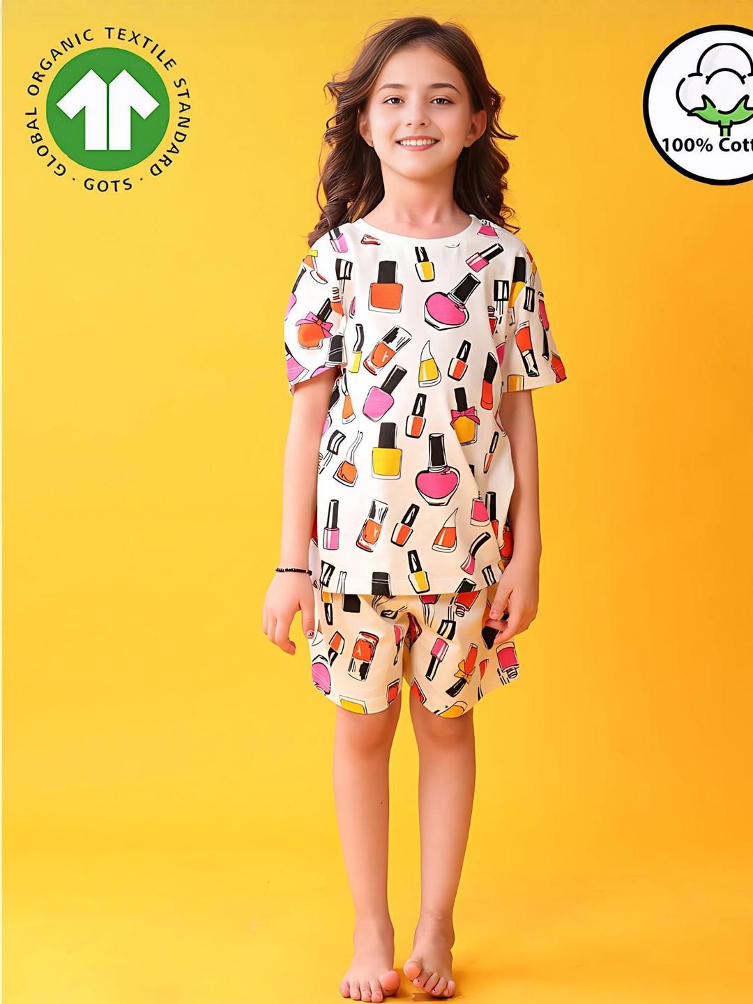 YK Girls Printed Night suit-picture-38