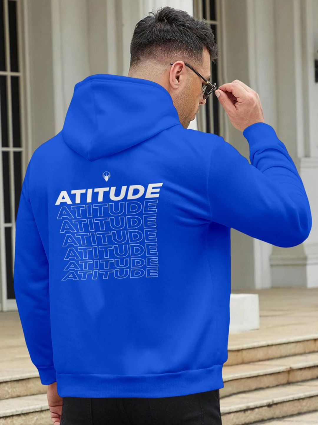 Triptee Men Pure Cotton Printed Hooded Sweatshirt-picture-36