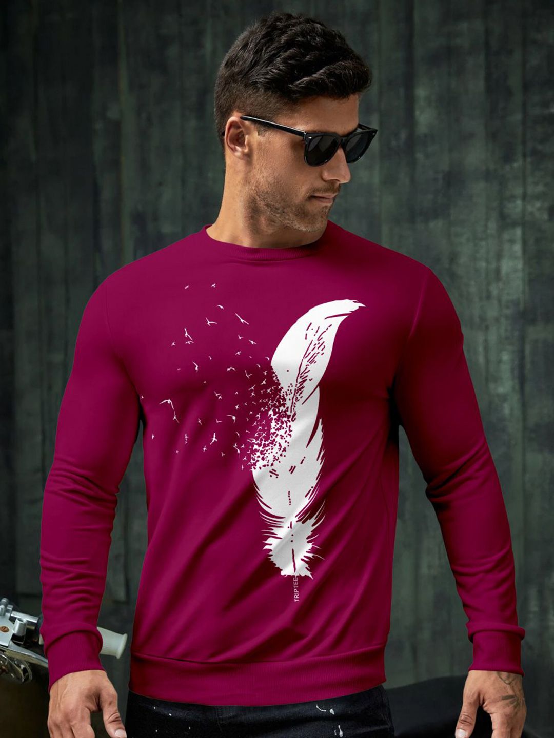 Triptee Men Round Neck Printed Sweatshirt-picture-18