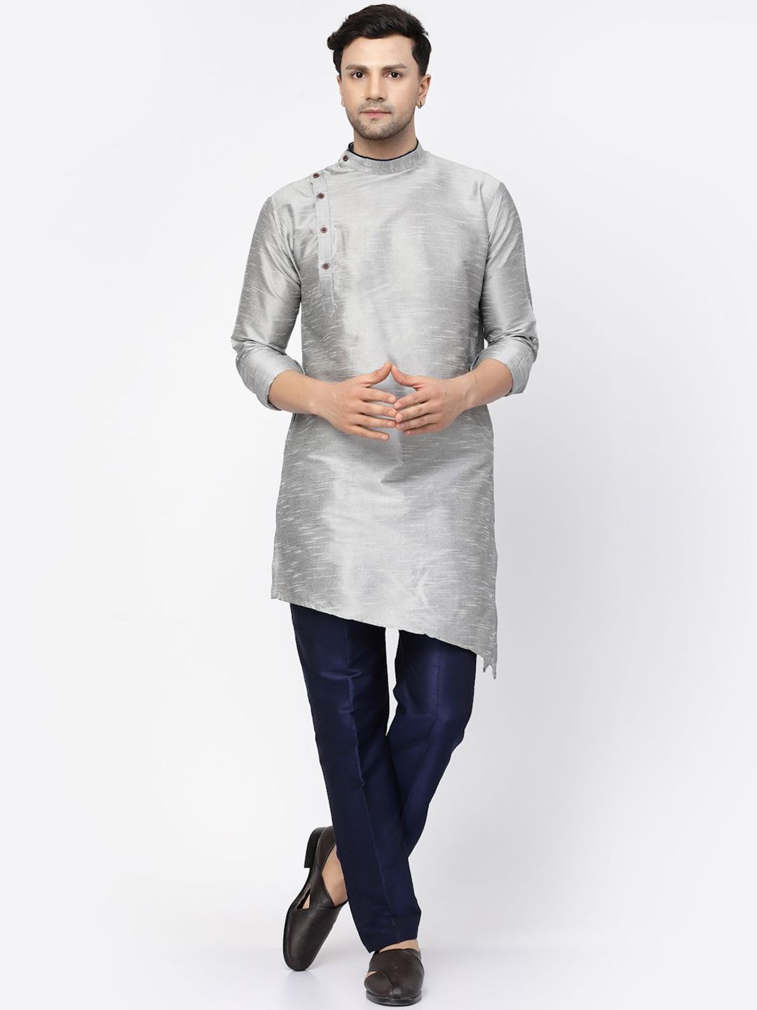 TS LIFESTYLE Men Regular Dupion Silk Kurta with Pyjamas-picture-18