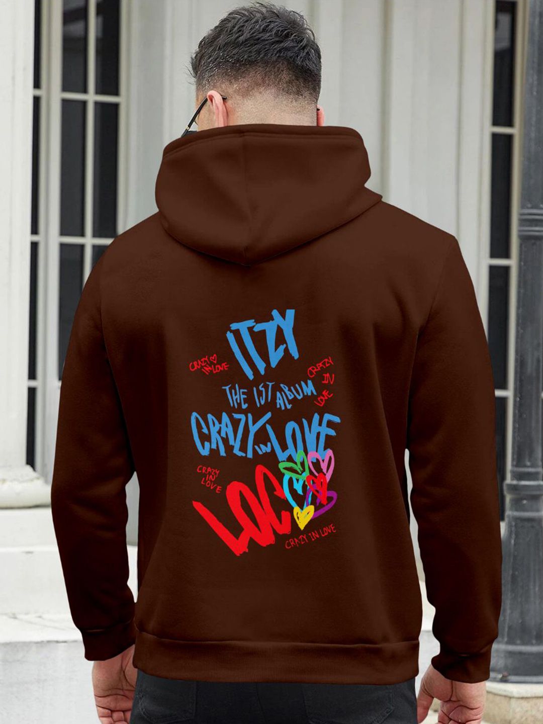 Triptee Men Typography Printed Pure Cotton Hooded Pullover Sweatshirt-picture-28