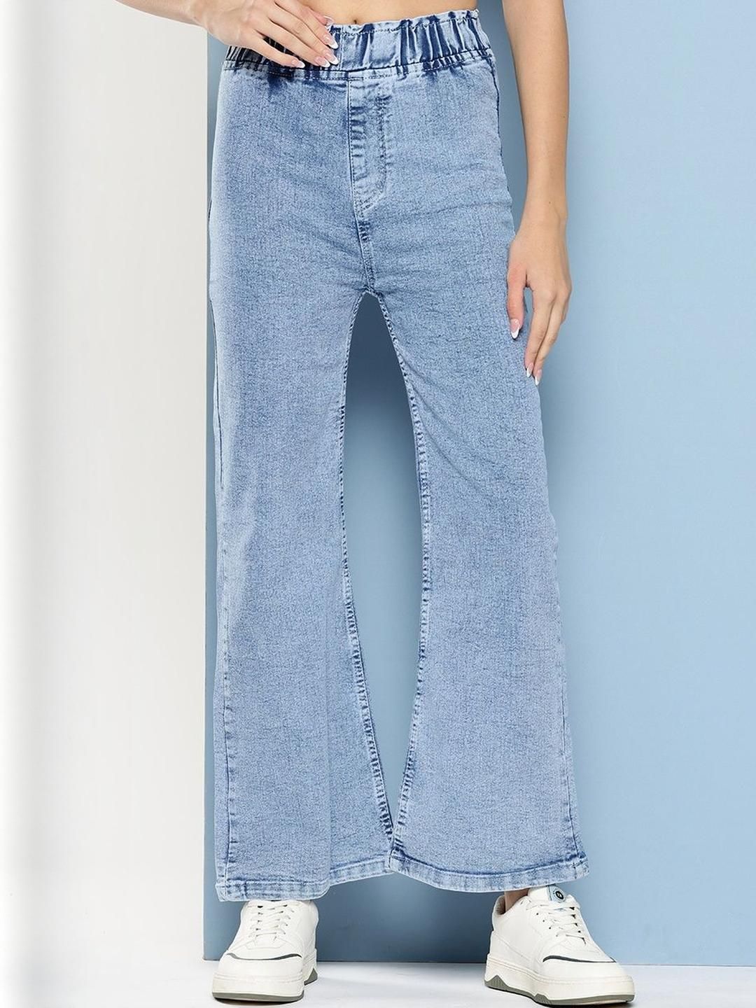 BAESD Girls Comfort Straight Fit High-Rise Heavy Fade Stretchable Jeans-picture-19