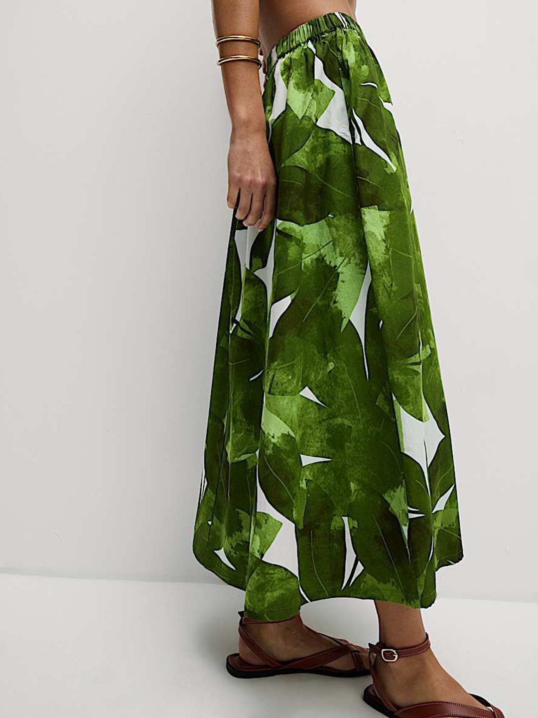 Marks & Spencer Pure Cotton Printed Midaxi Beach Skirt