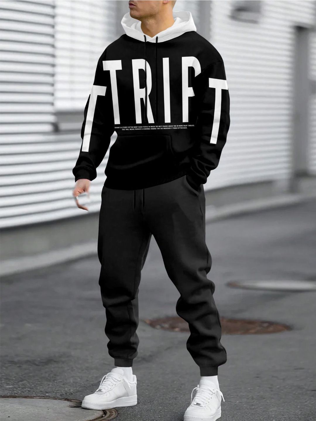 Triptee Men Typography Printed Hooded Sweatshirt-picture-24