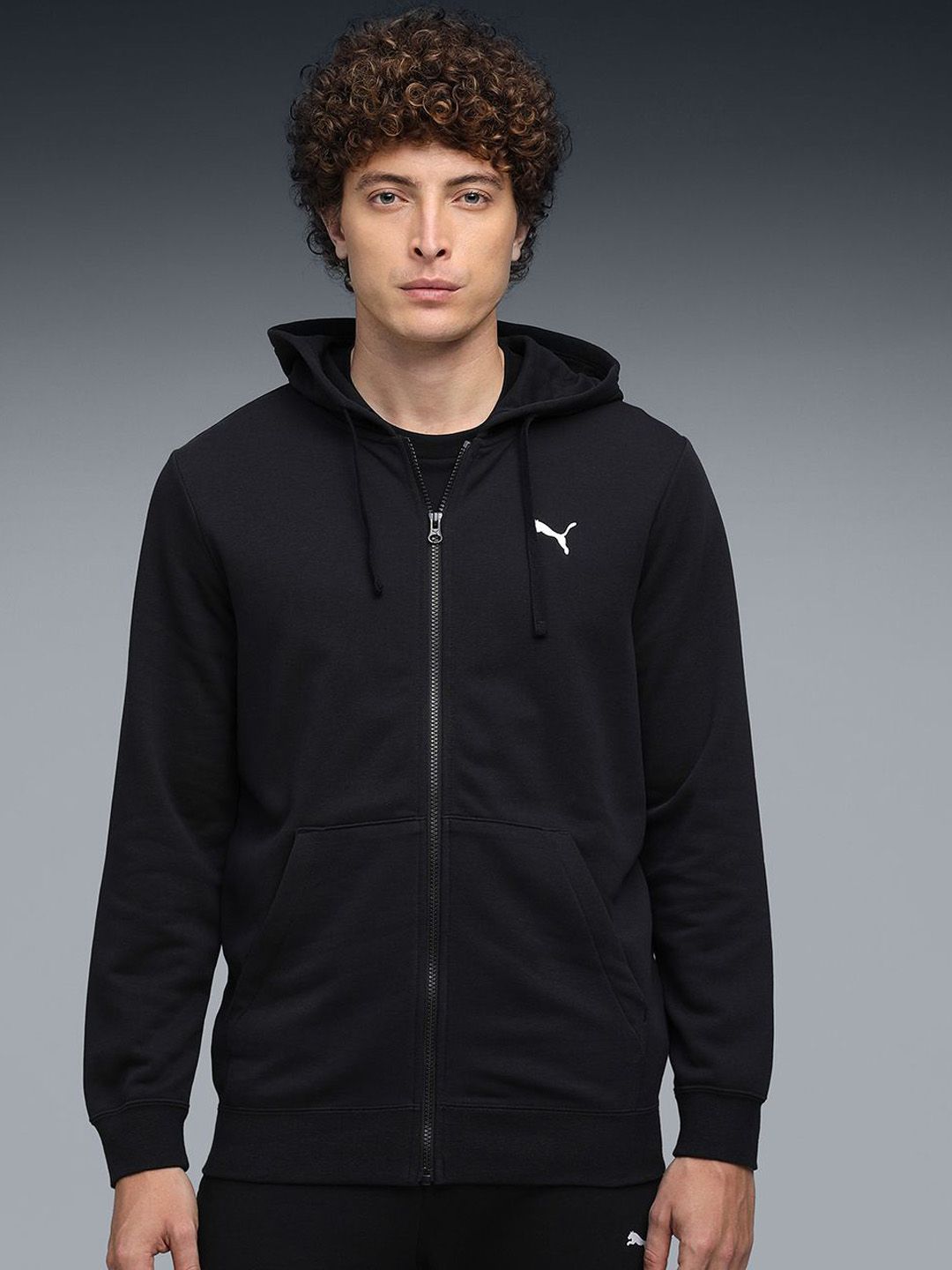 Puma Essentials Rubber Print Full-Zip Hoodie