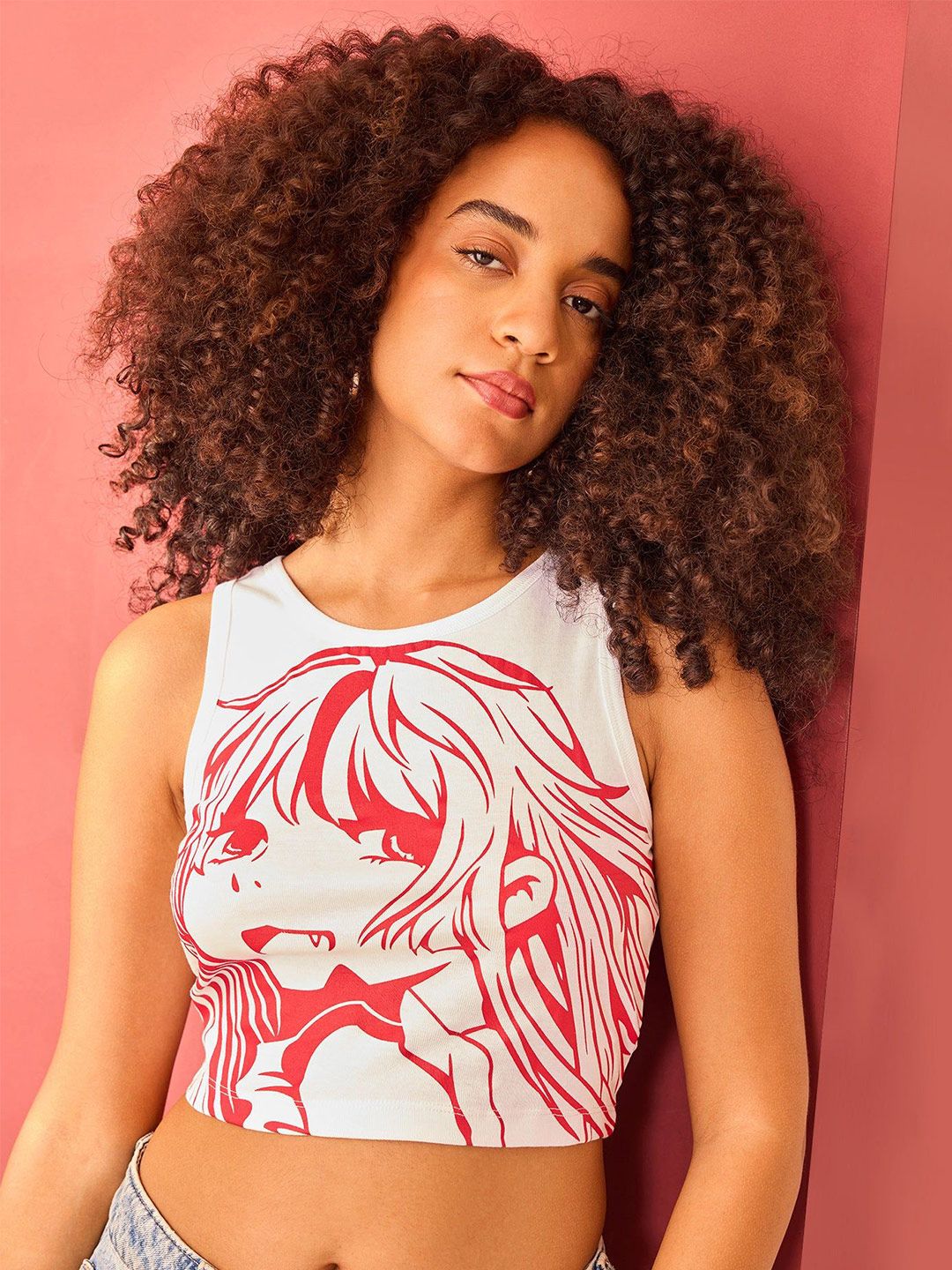 Outzidr Women Graphic Printed Cotton Tank Crop Top-picture-39