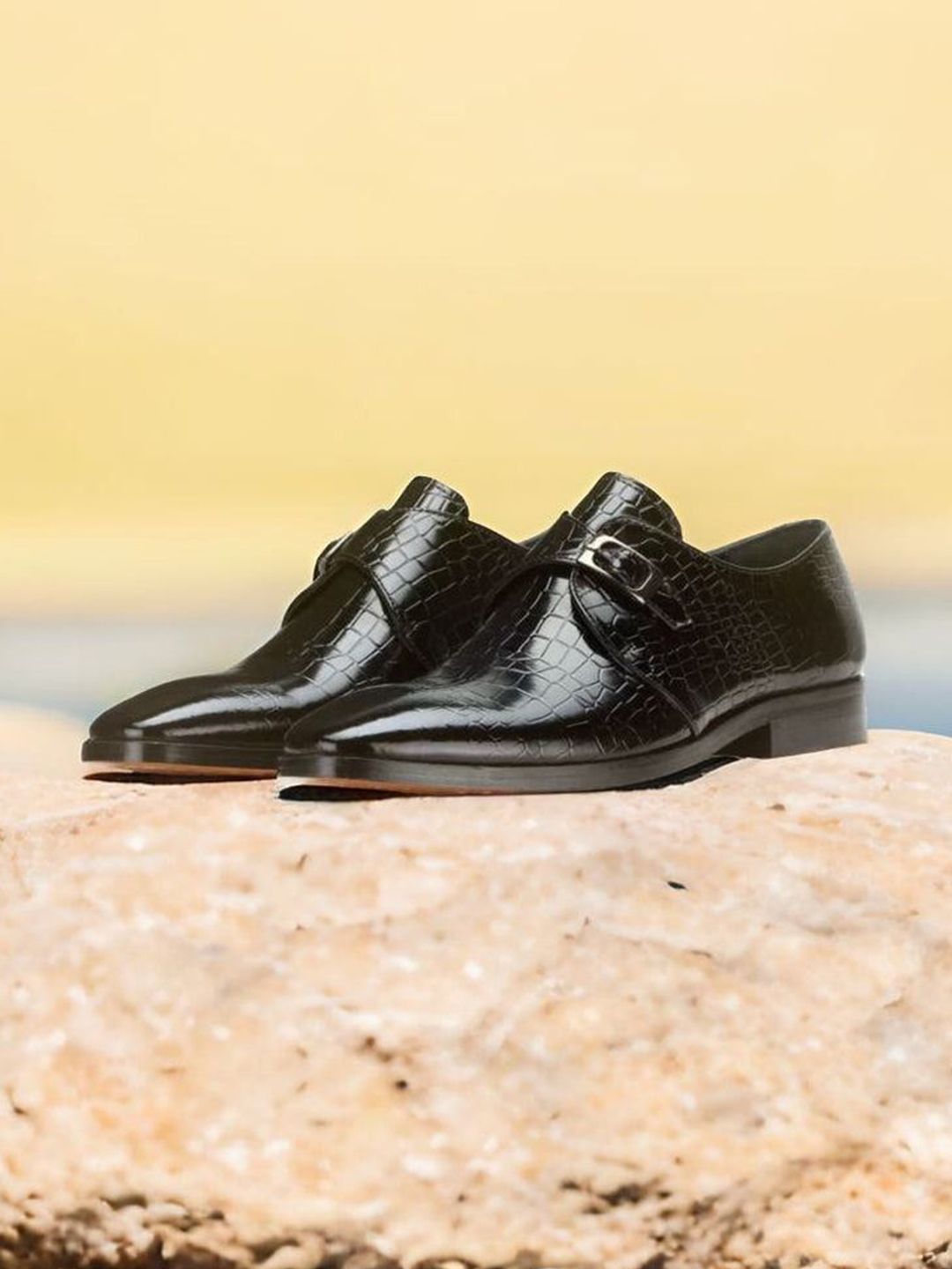 MILLE DOLLARI Men Leather Formal Monk Shoes-picture-35