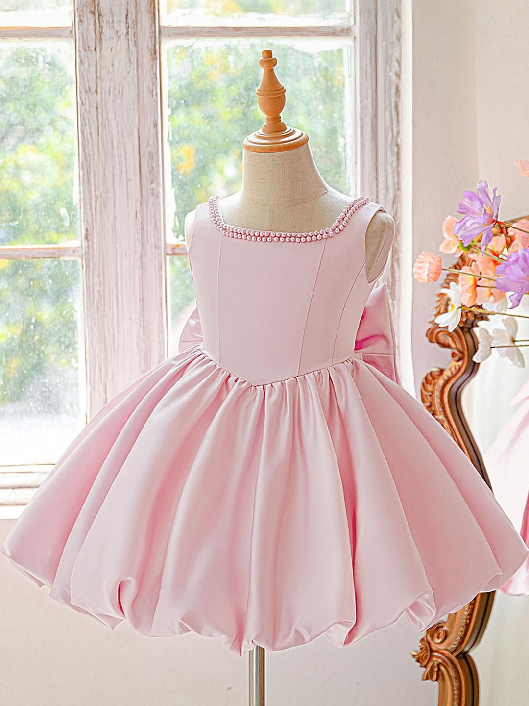 StyleCast x Revolte Girls Satin Fit & Flare Midi Dress-picture-22