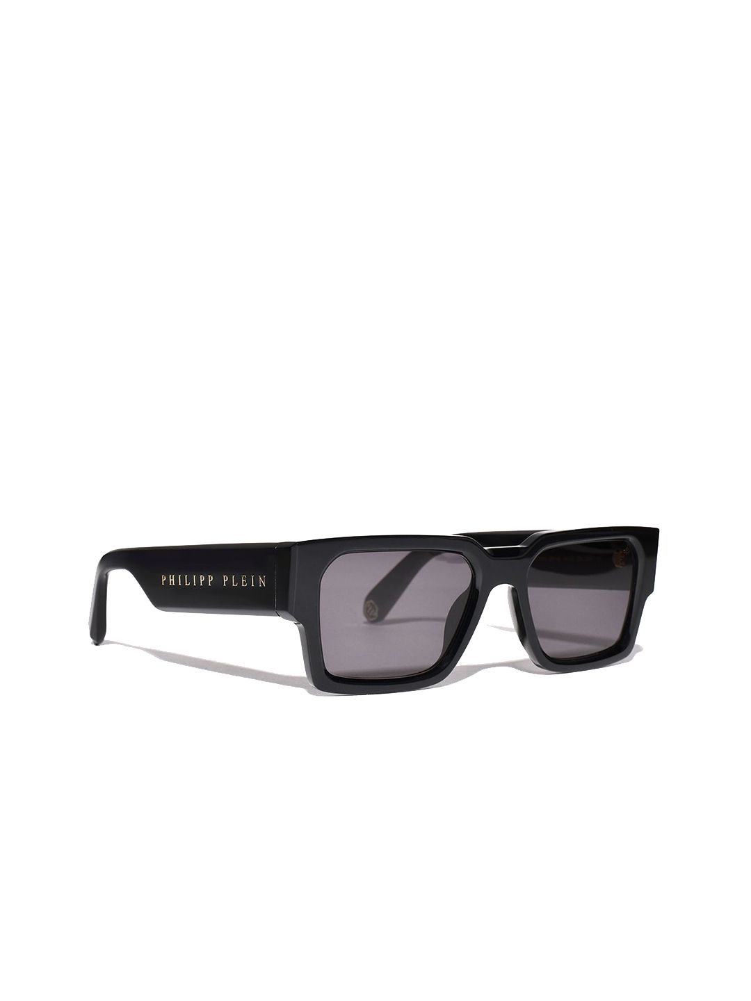 PHILIPP PLEIN Men Grey Lens & Black Rectangle Sunglasses with UV Protected Lens-picture-9