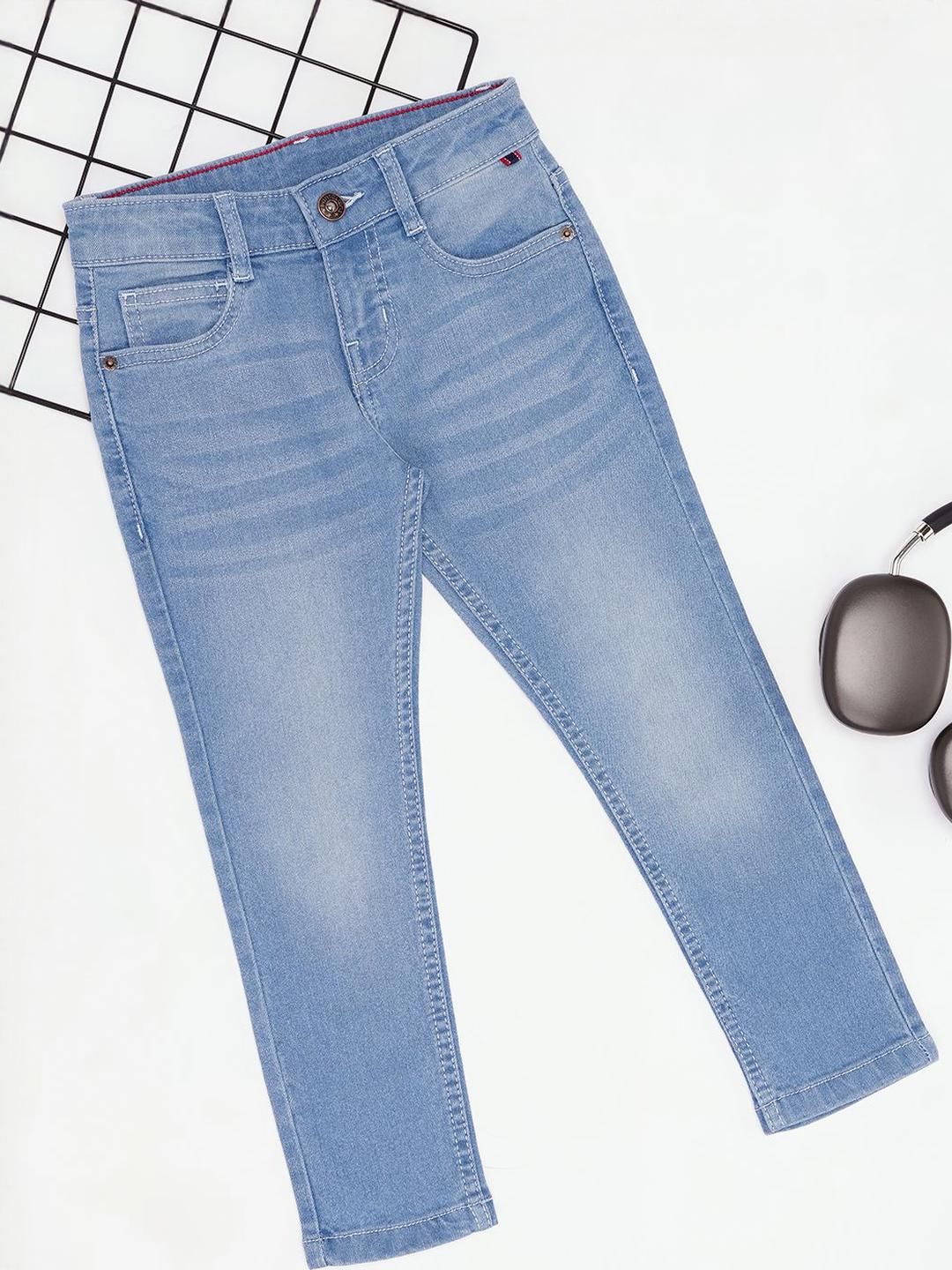 Pantaloons Junior Boys Slim Fit Clean Look Light Fade Jeans-picture-36