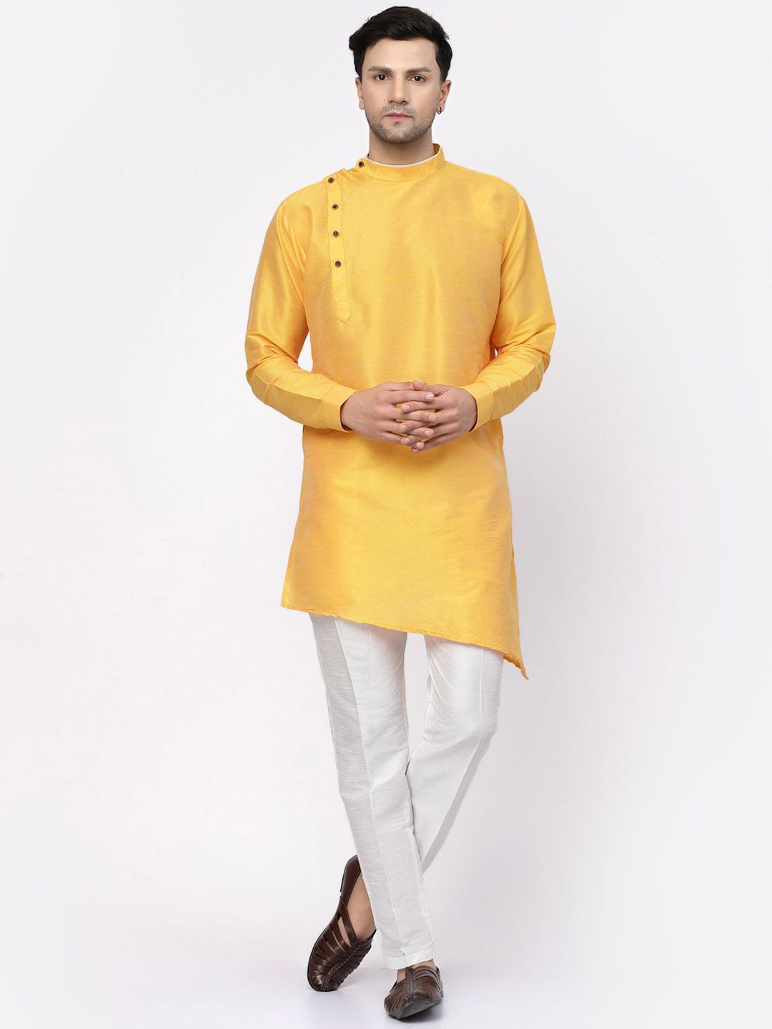 TS LIFESTYLE Men Solid A-Line Kurta with Pyjama-picture-11