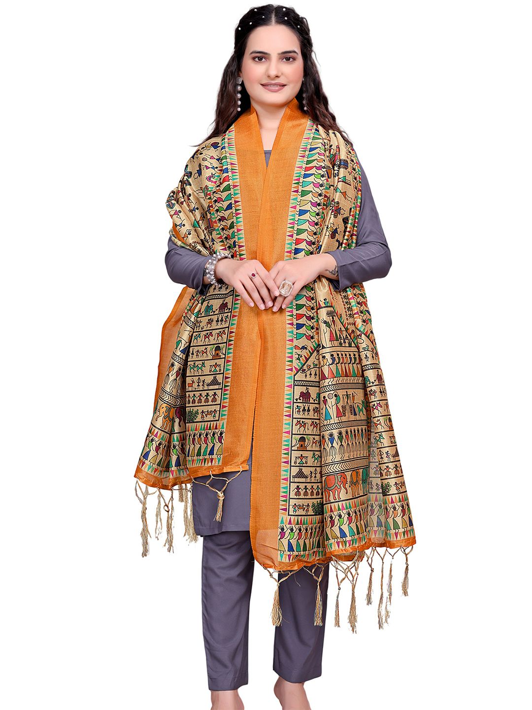 Kemza Ethnic Motifs Printed Dupatta-picture-17