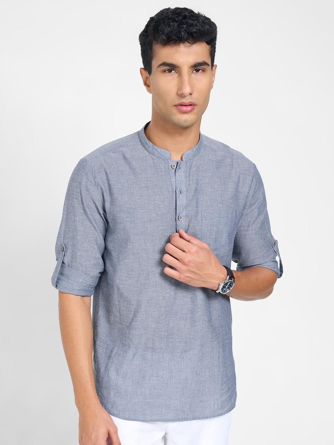 indus route by Pantaloons Men Mandarin Collar Kurta-picture-26